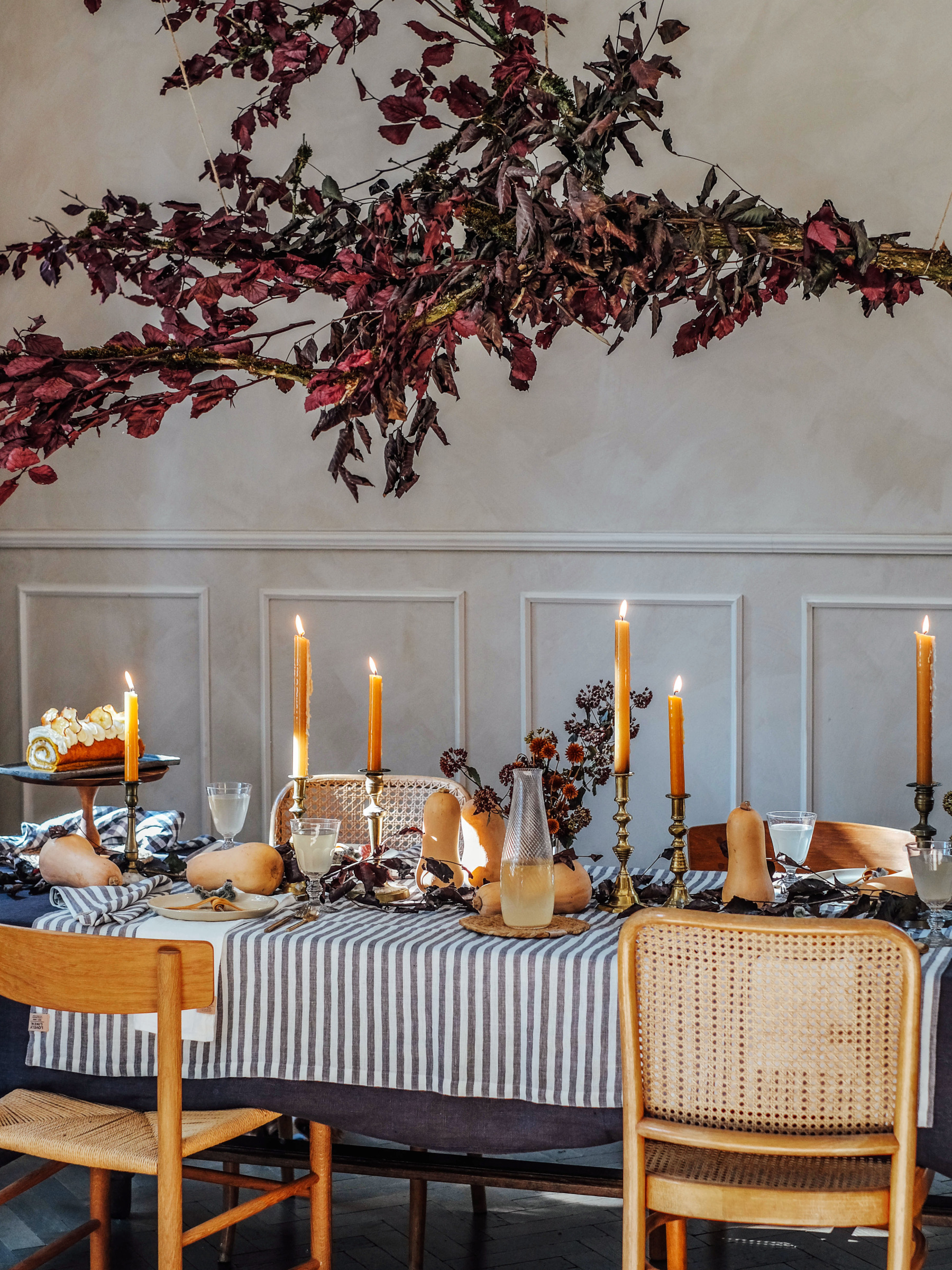 Lovely Linen Misty Duk Linne Edge Dark Grey 145x380