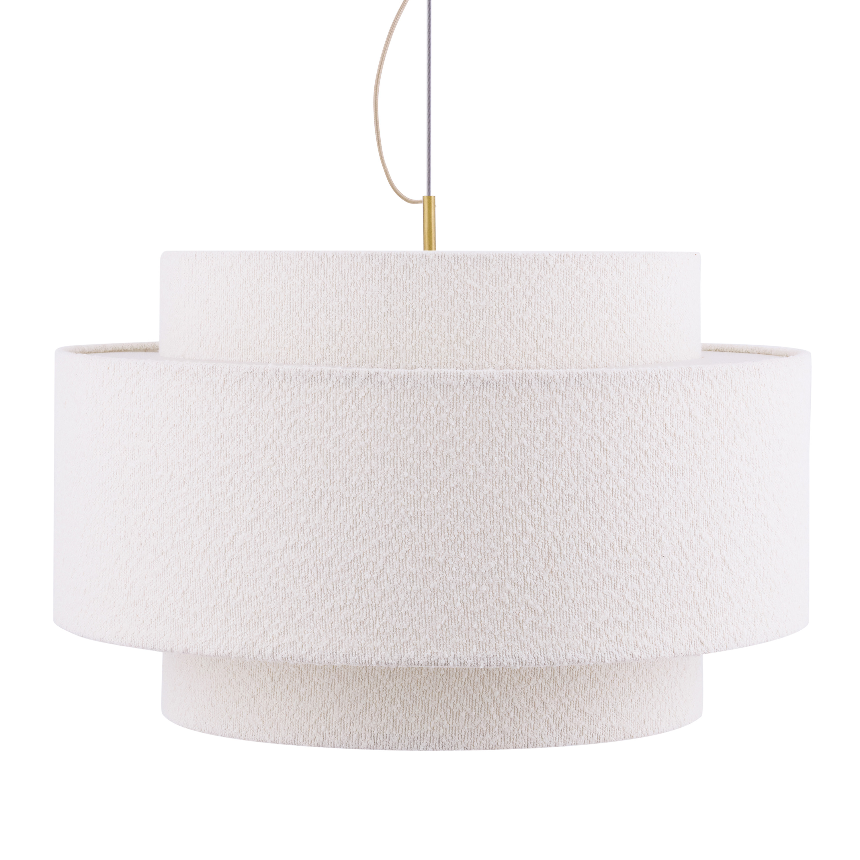 Noah Taklampa Bouclé White 70cm