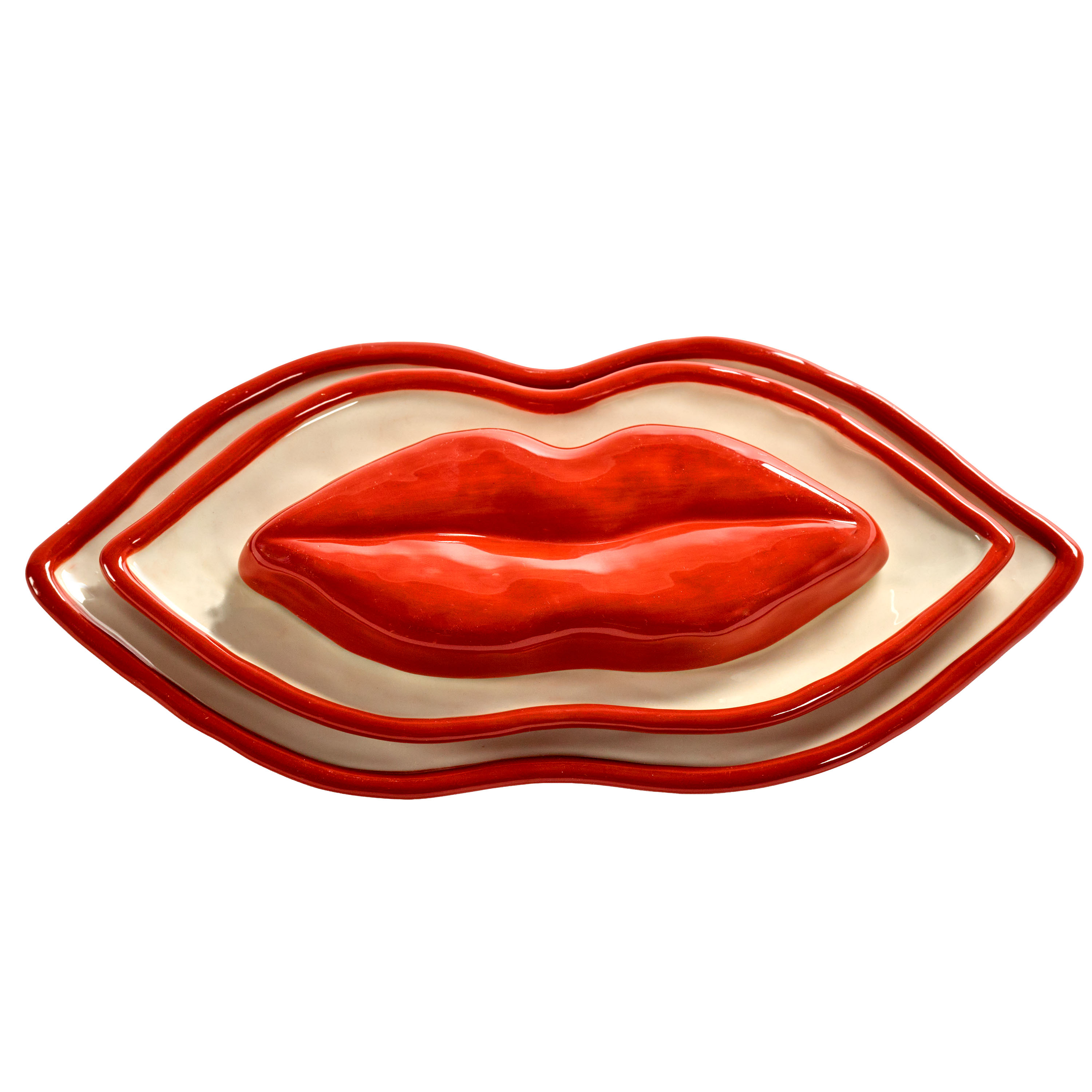 Les Objets Mouleversants Skål White/Red 3-pack