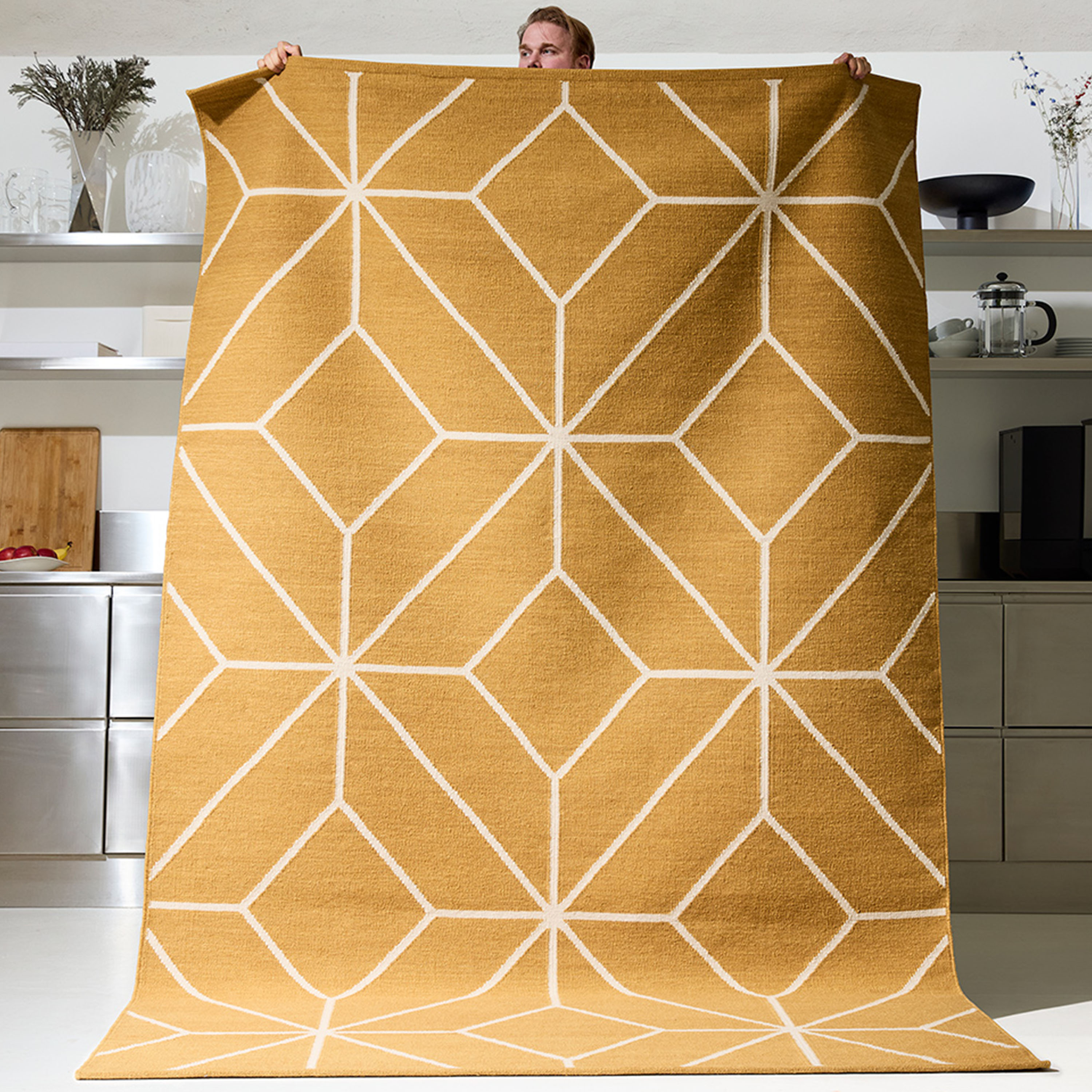 Chhatwal &amp; Jonsson Ayur Ullmatta Masala Yellow/Off White 180x270