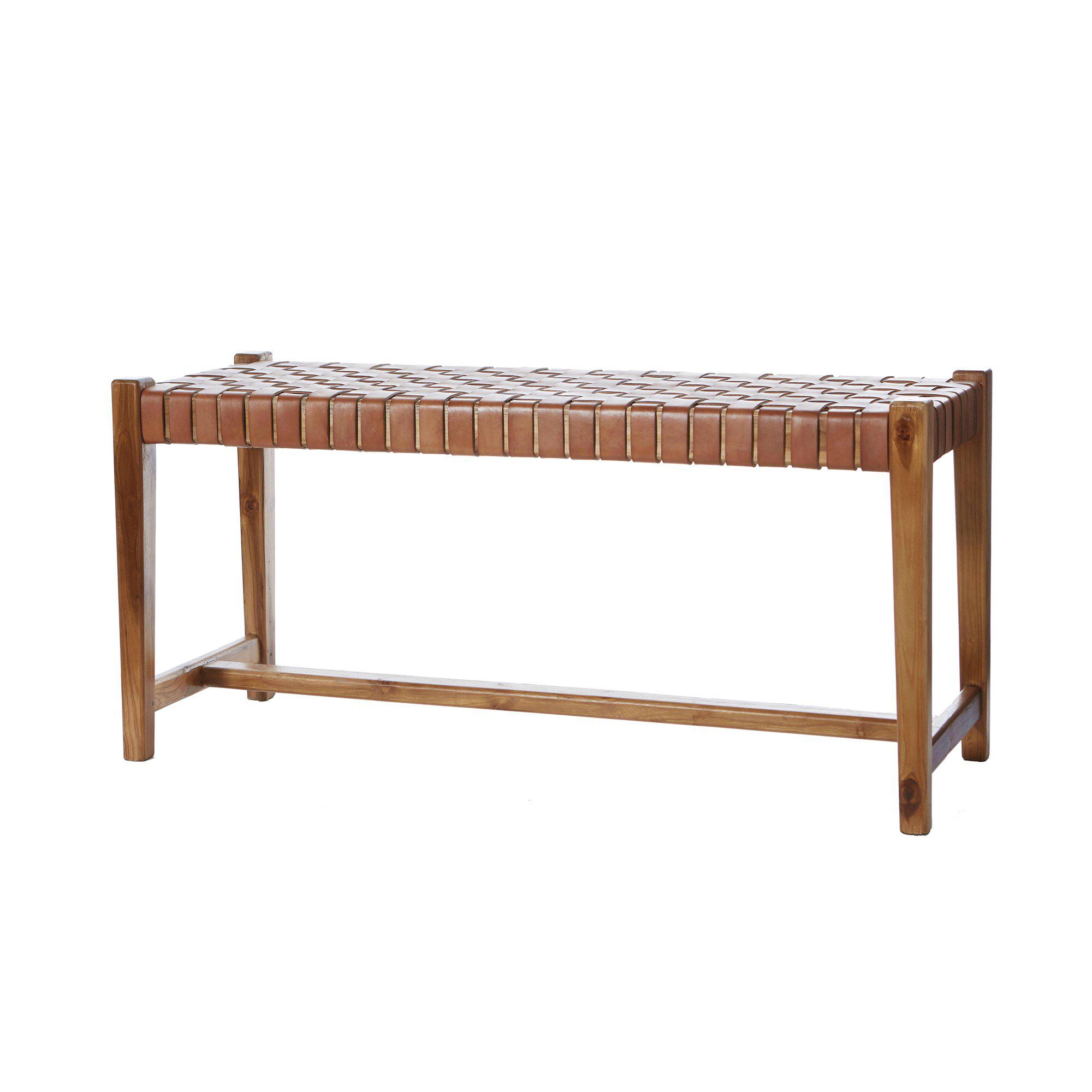 Wikholm Form - Porto Bänk Cognac 118cm - Brun