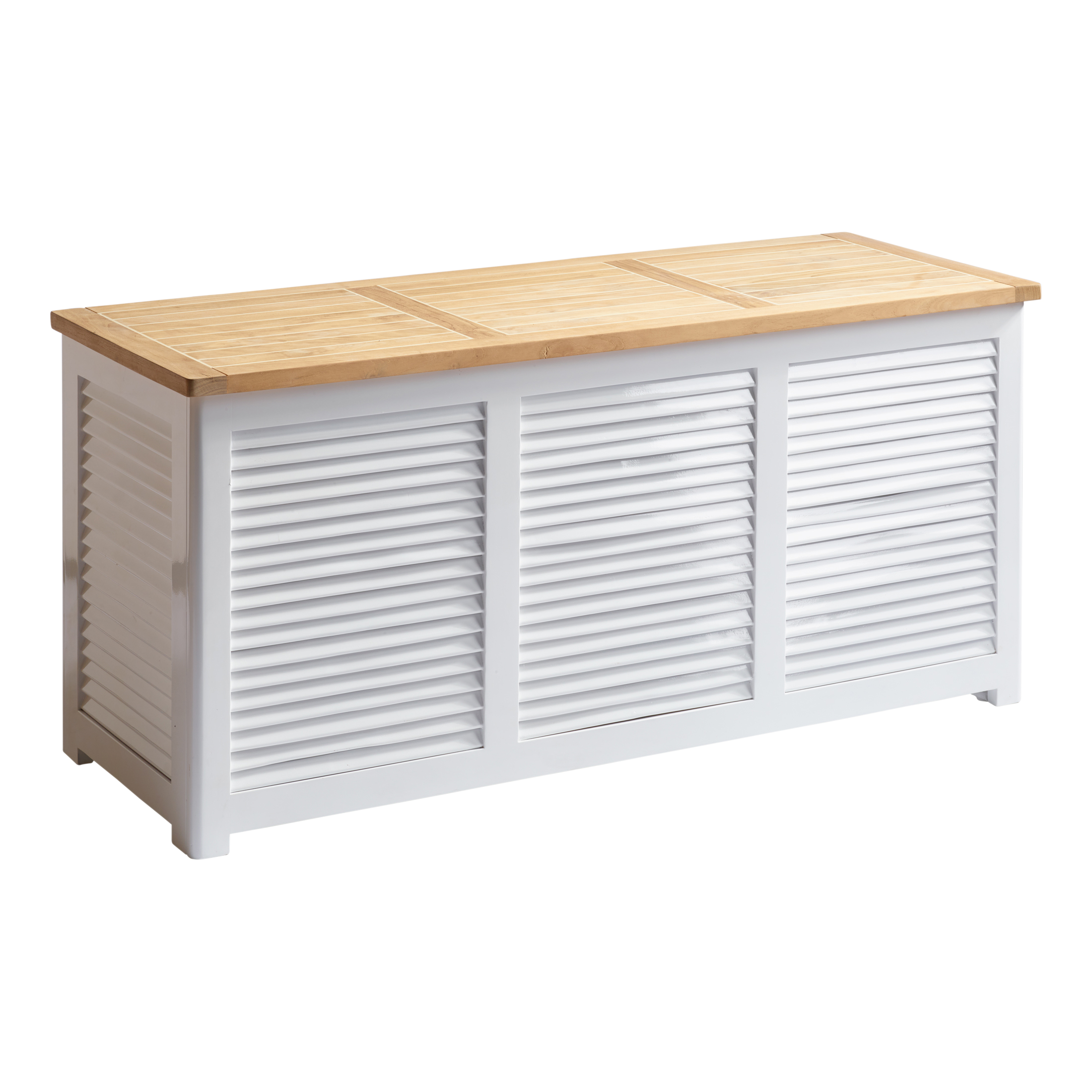 Cinas - Classic Puteboks Teak/Hvit 130 cm - Puter & putebokser