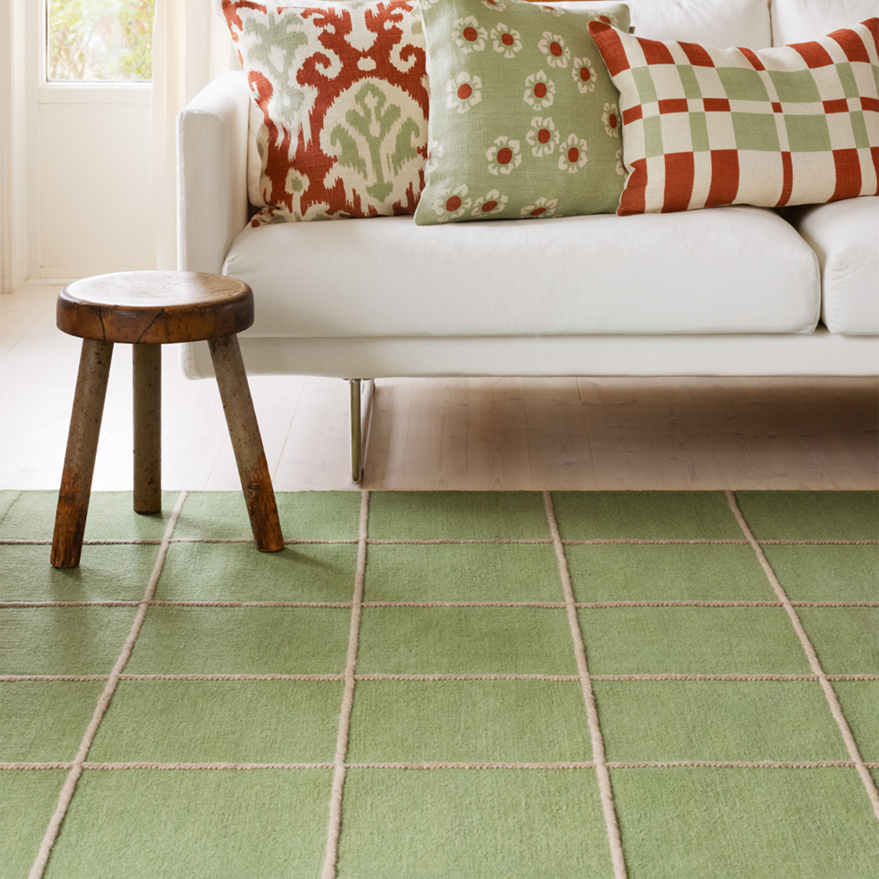 Chhatwal &amp; Jonsson Milan Ullmatta Cactus Green/Beige 180x270