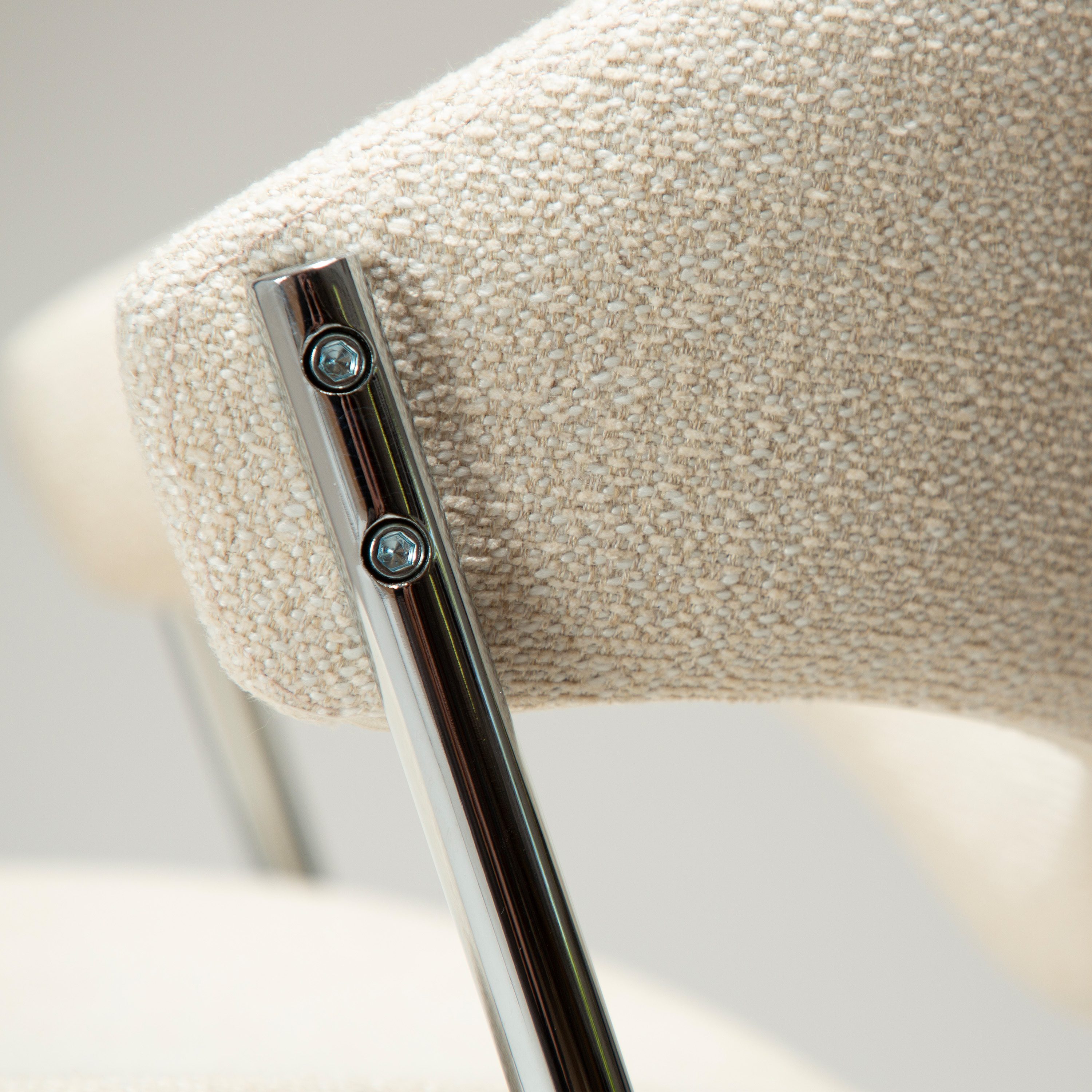 Dan Form Zone Ruokapöydän tuoli Simply Beige Bouclé