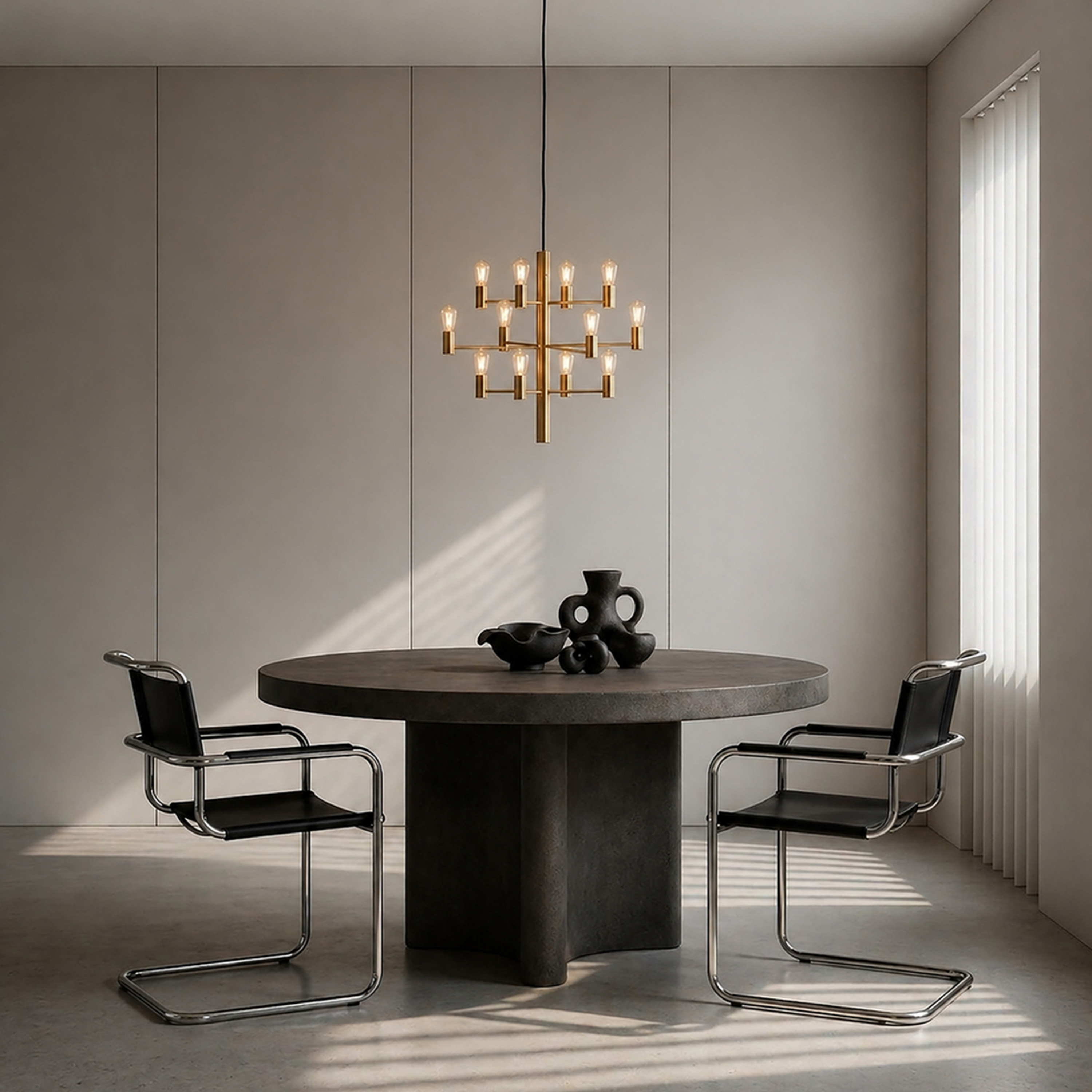 Herstal Manola 12 LED Taklampa Mässing Satin Brass