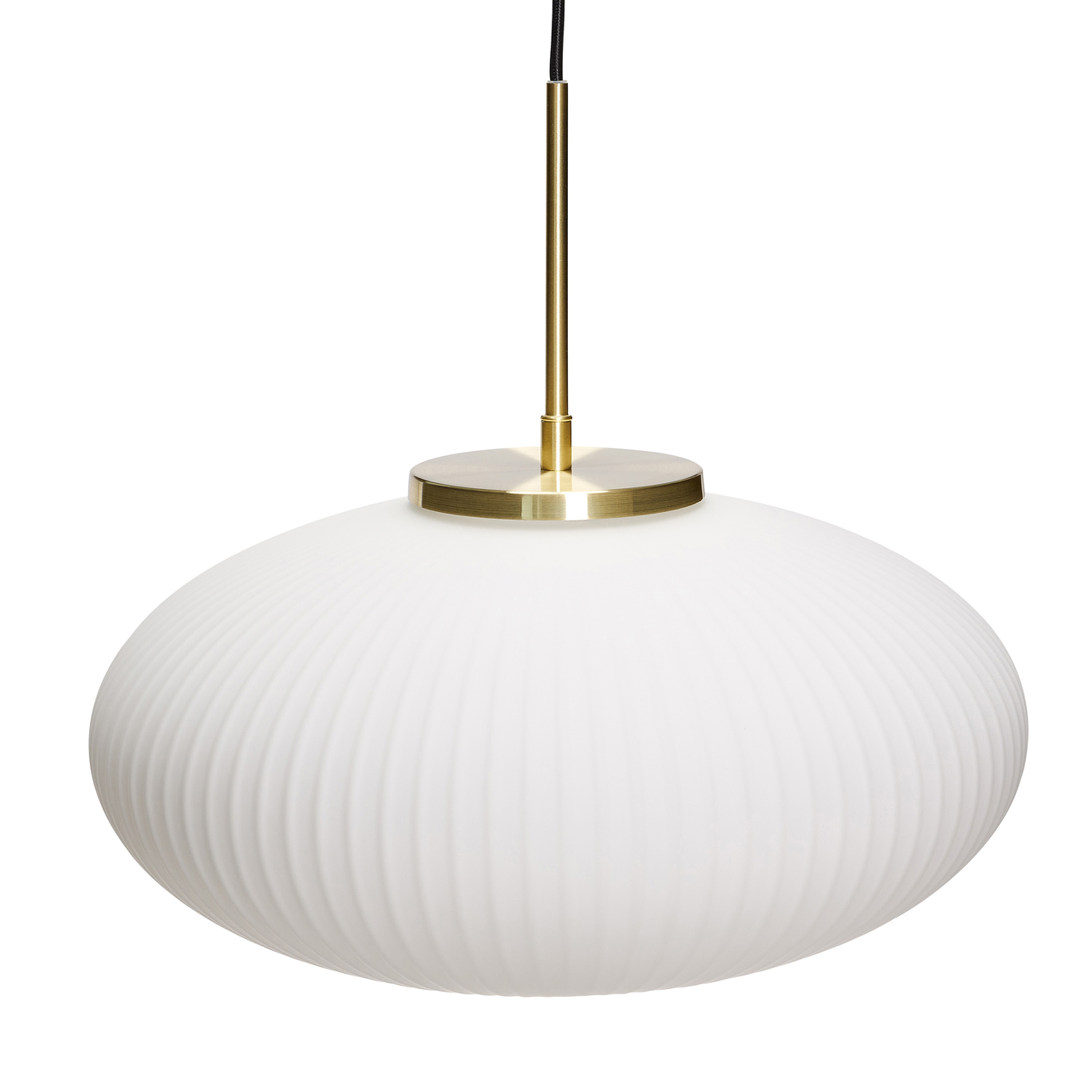 Hübsch Serene Taklampa Ellipse White Ø40