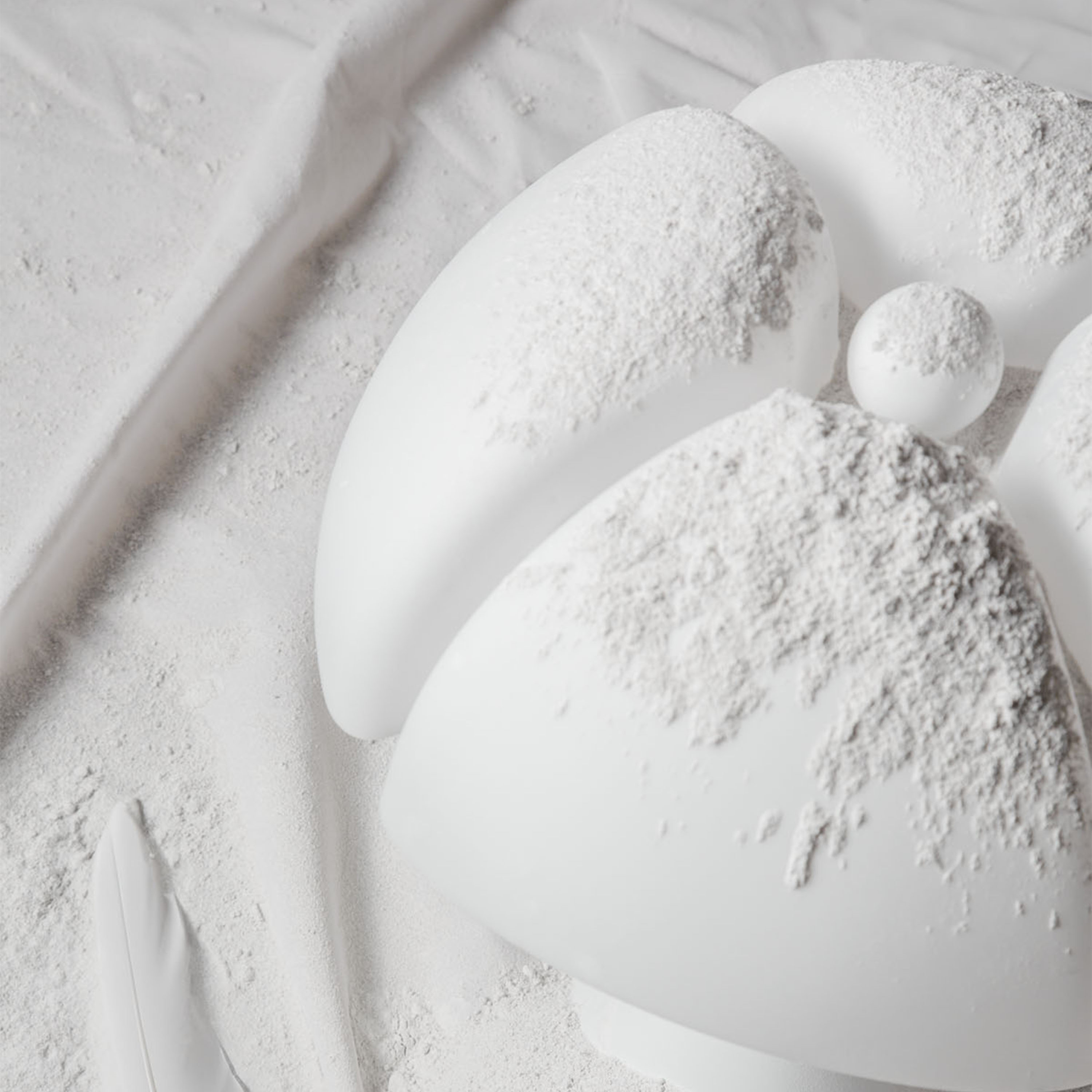 Martinelli Luce Pipistrello Medio Bordlampe Dimbar LED Matt Hvit