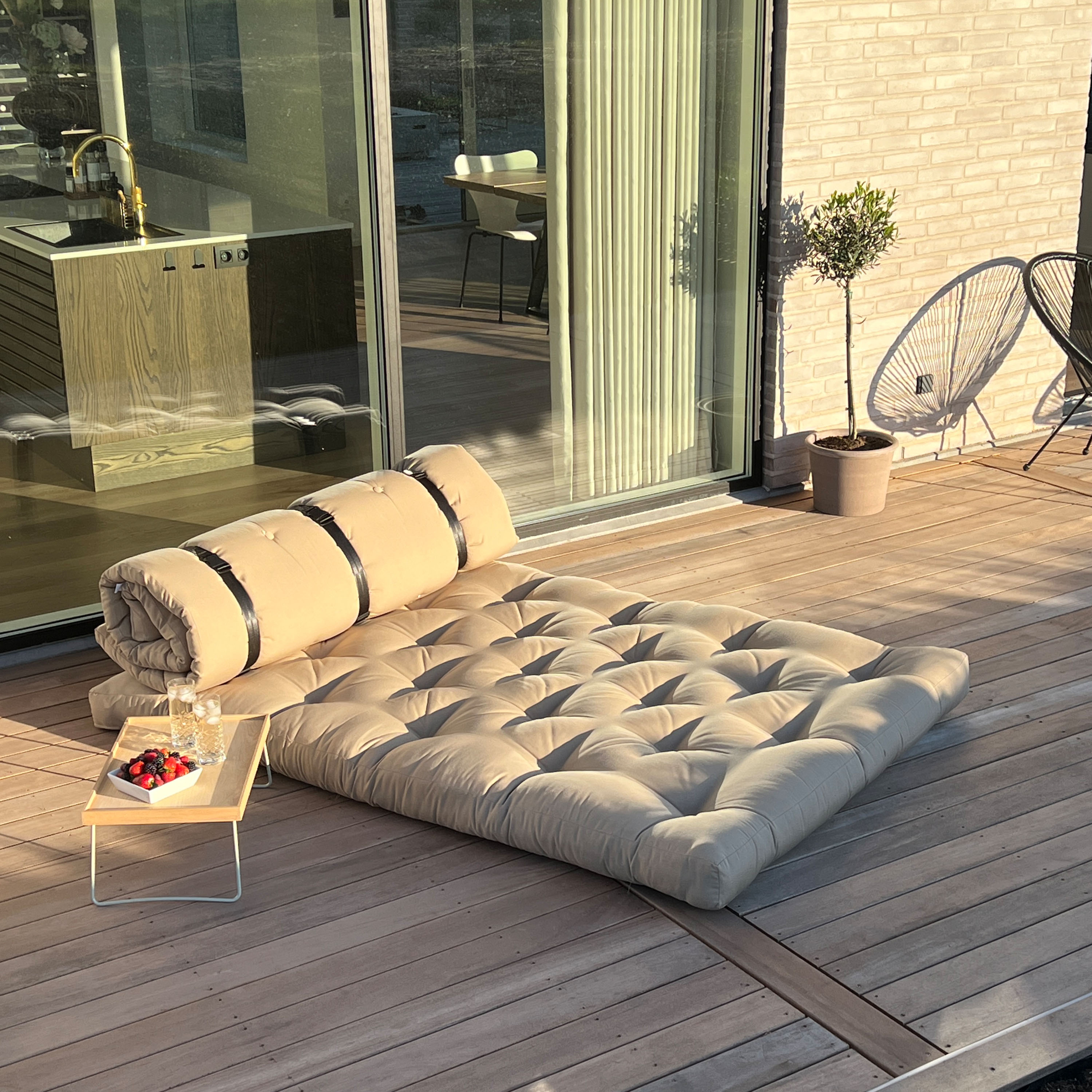 Karup Design Buckle-Up Outdoor Daybed Beige 140cm