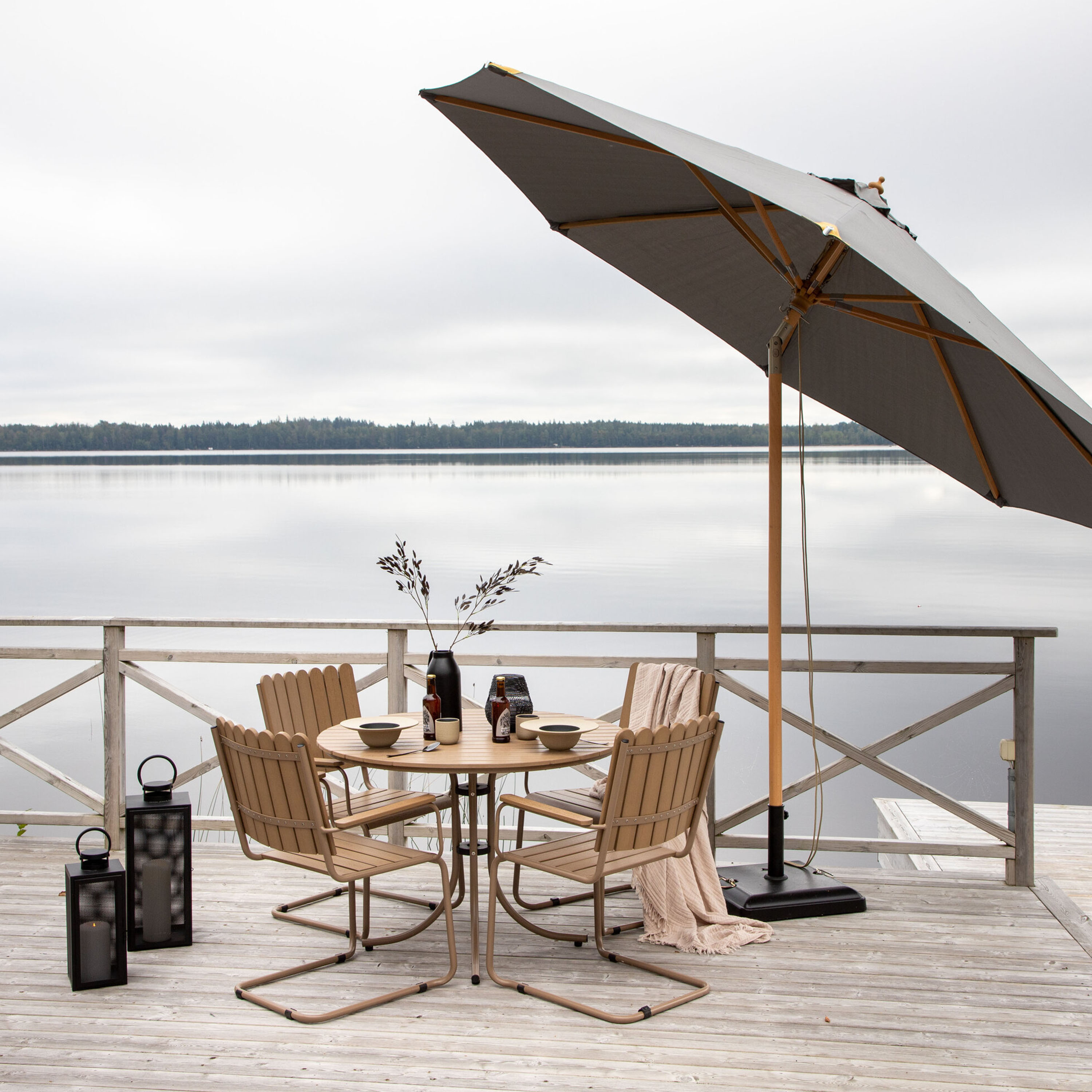 Venture Home Nypo Parasoll Grey Ø331