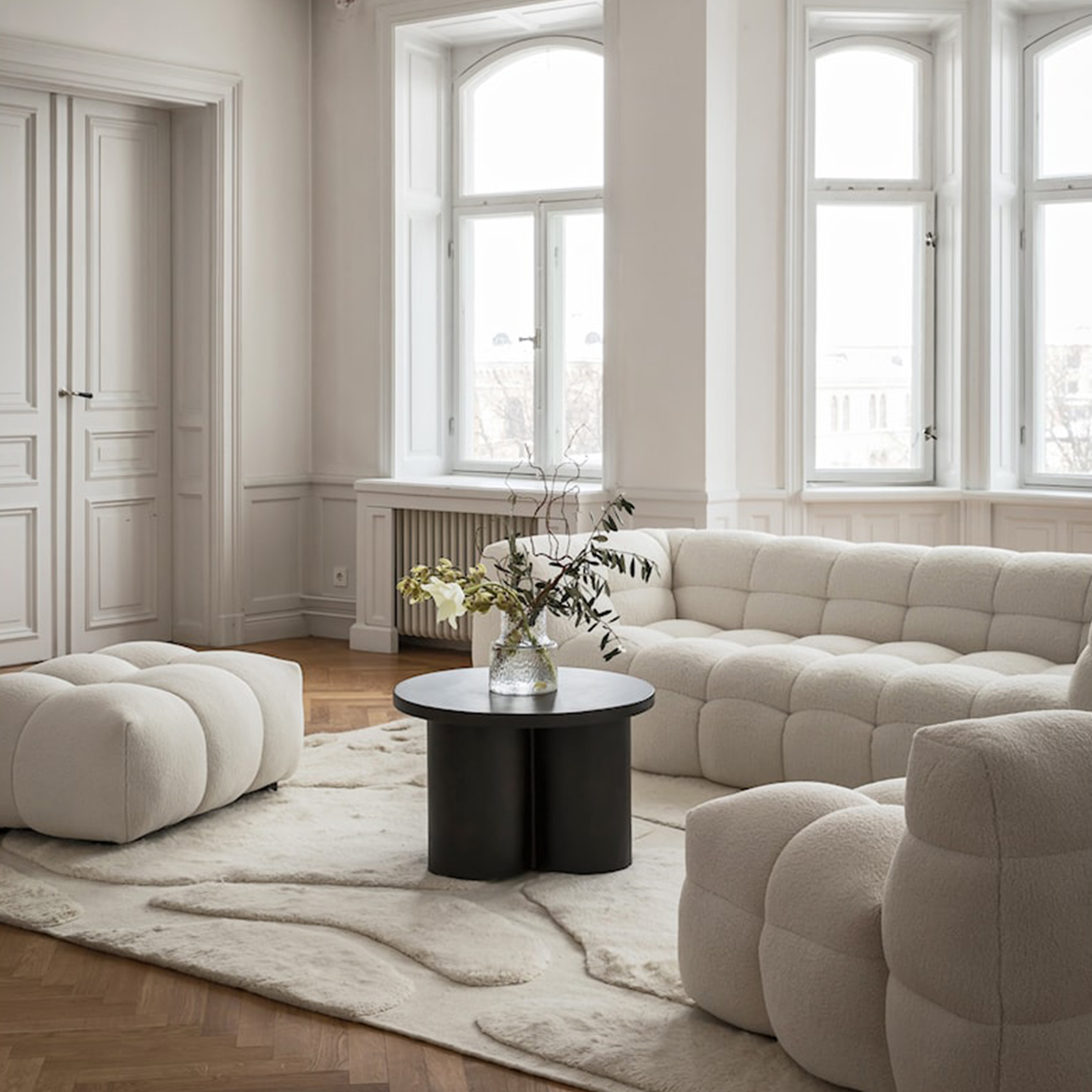 Sleepo Collection Vienna Wool Rug Offwhite 250x350