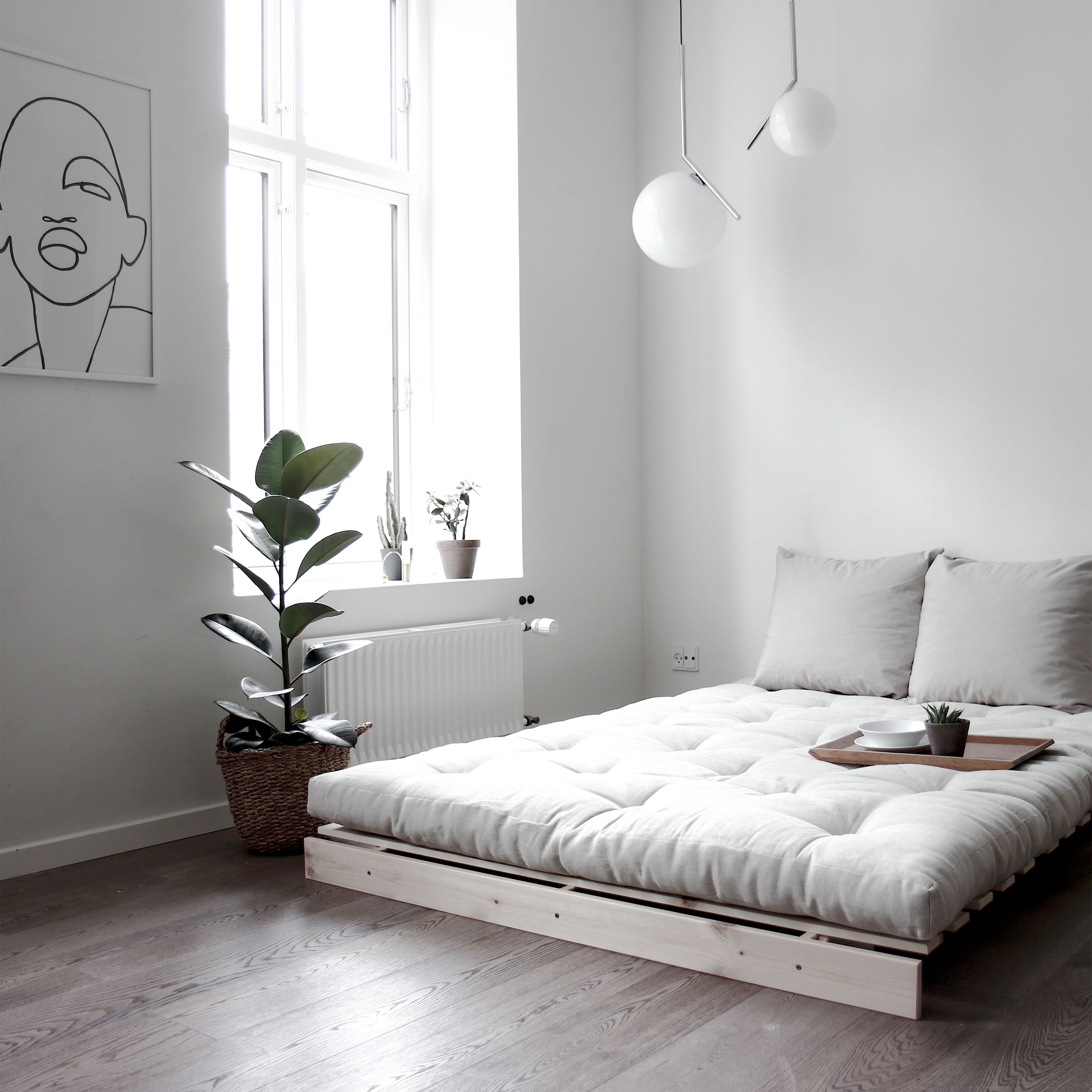 Karup Design Roots Sovesofa Natur/Linen 140cm