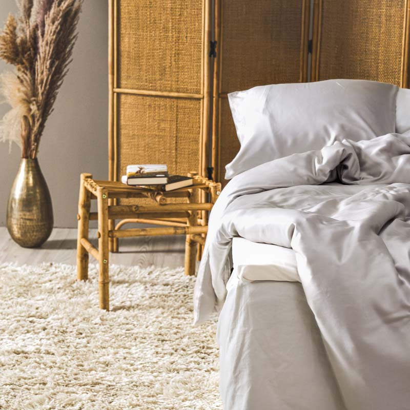 Bamburino Tyynyliina Bambu Vaaleanharmaa 50x60