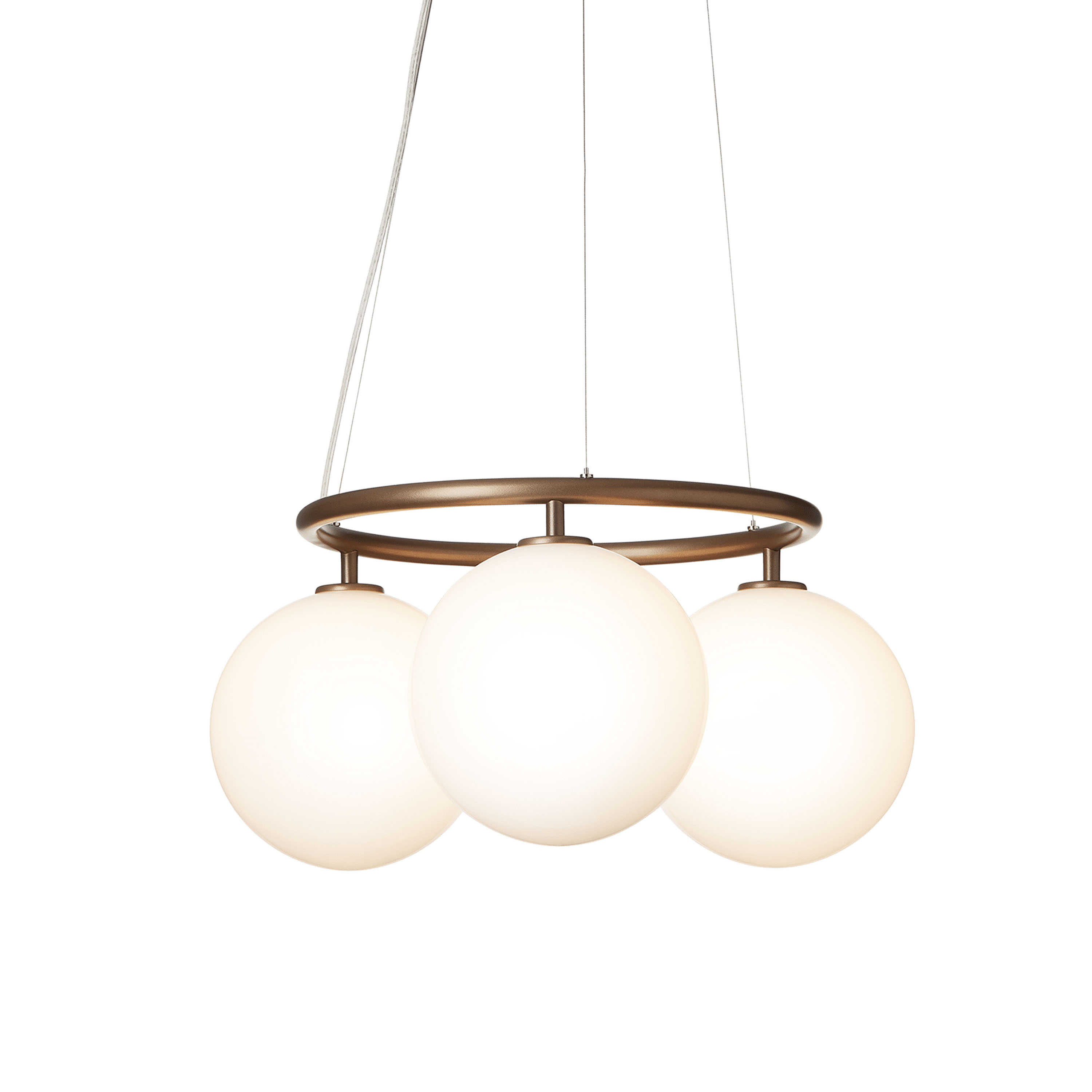 Nuura Miira 3 Circular Taklampa Dark Bronze/Opal