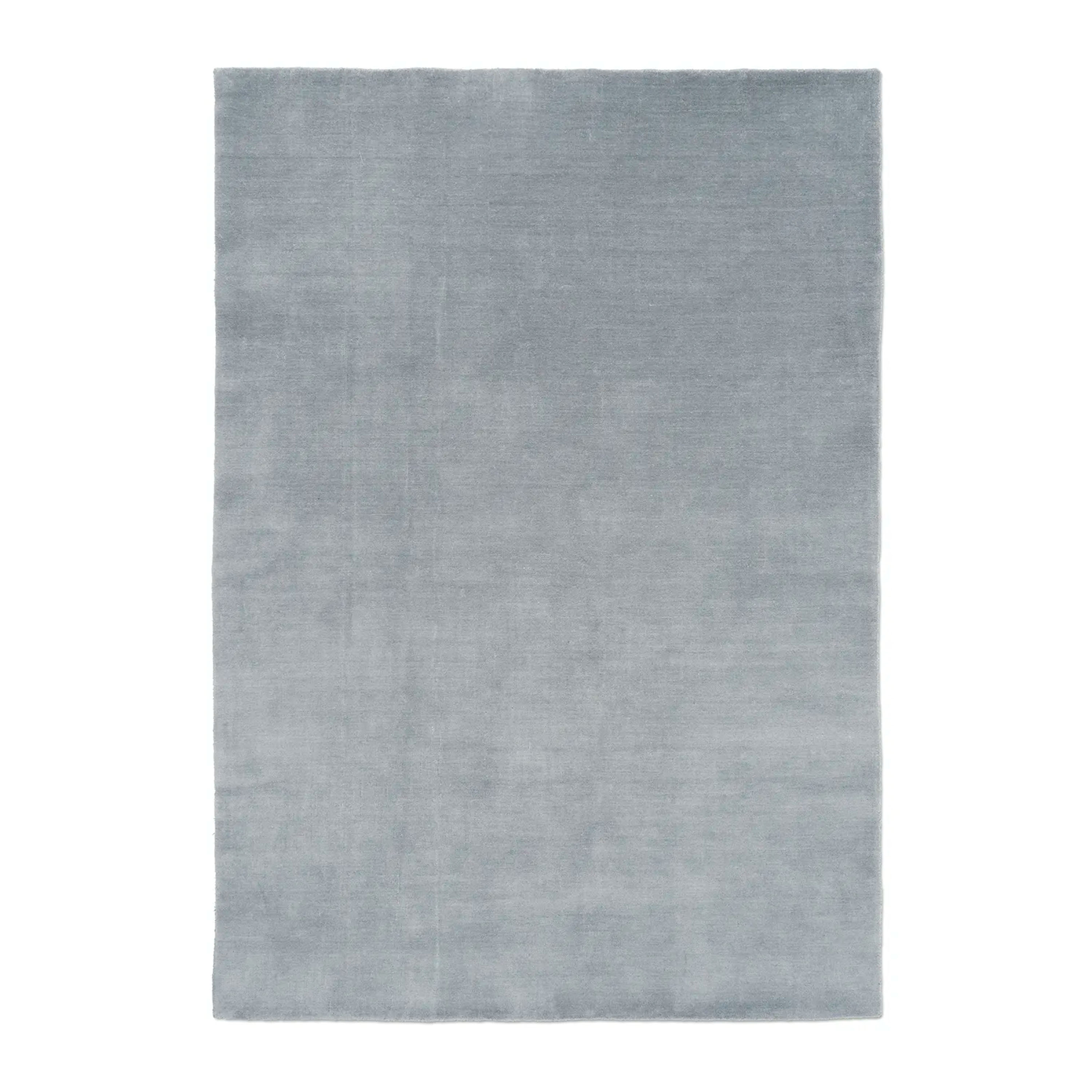 Solid Wollteppich Blau 300x400