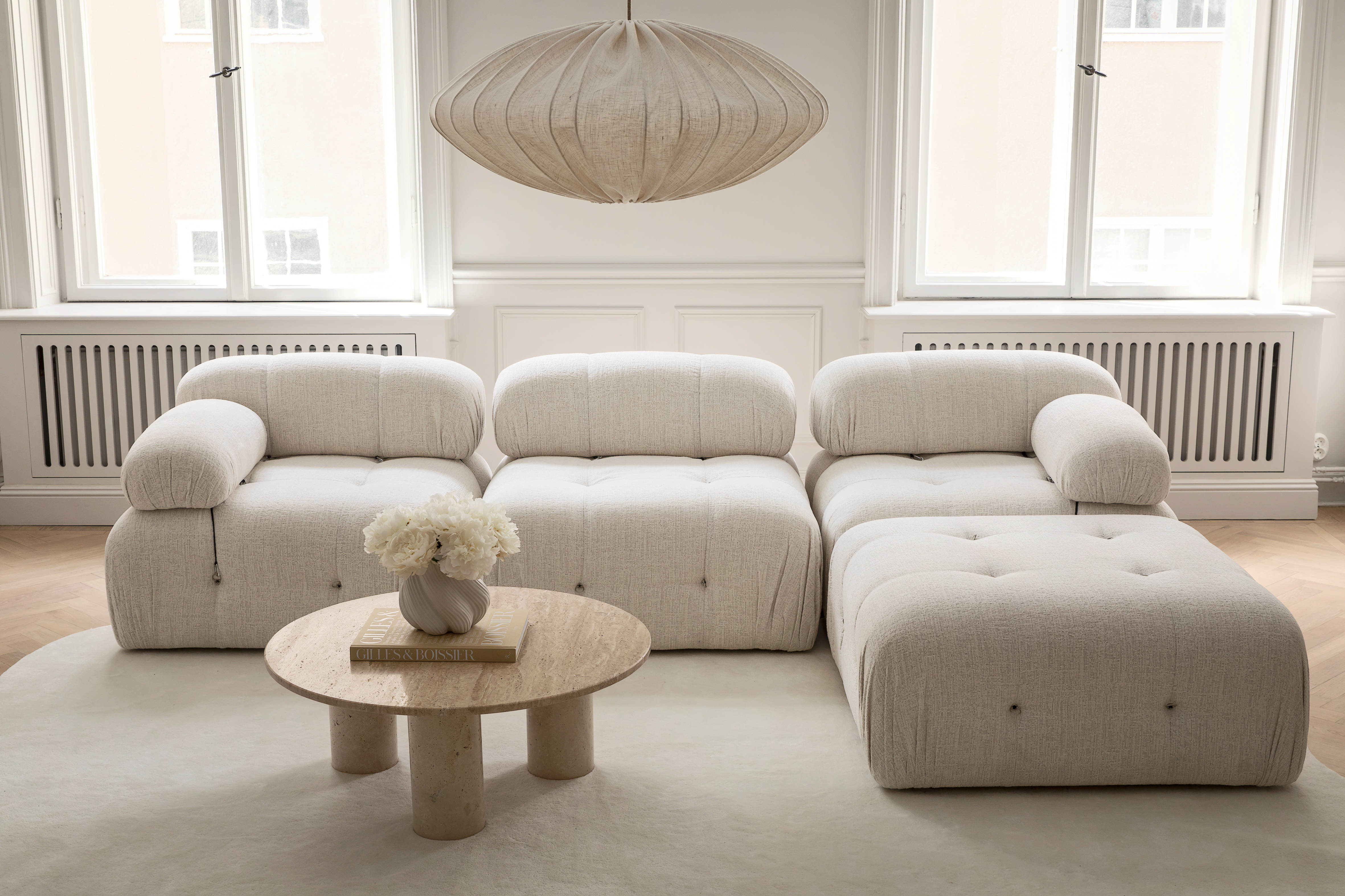 Blanca 3-sits Divansoffa Cream