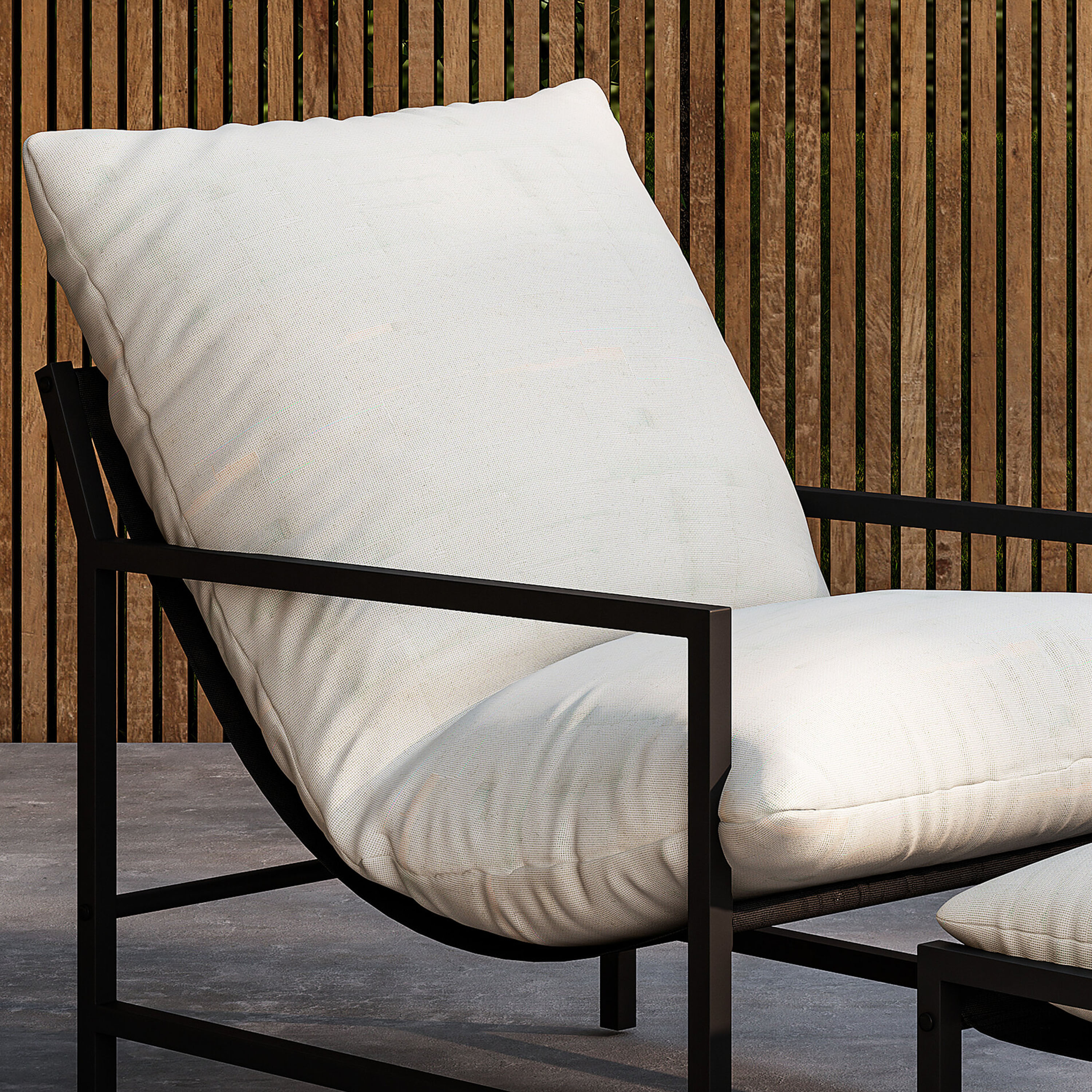 Venture Home Corso Loungestol Black/Beige