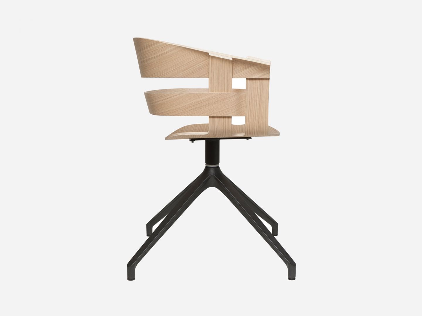 Design House Stockholm Wick Karmstol m Hjul Natur/Grå