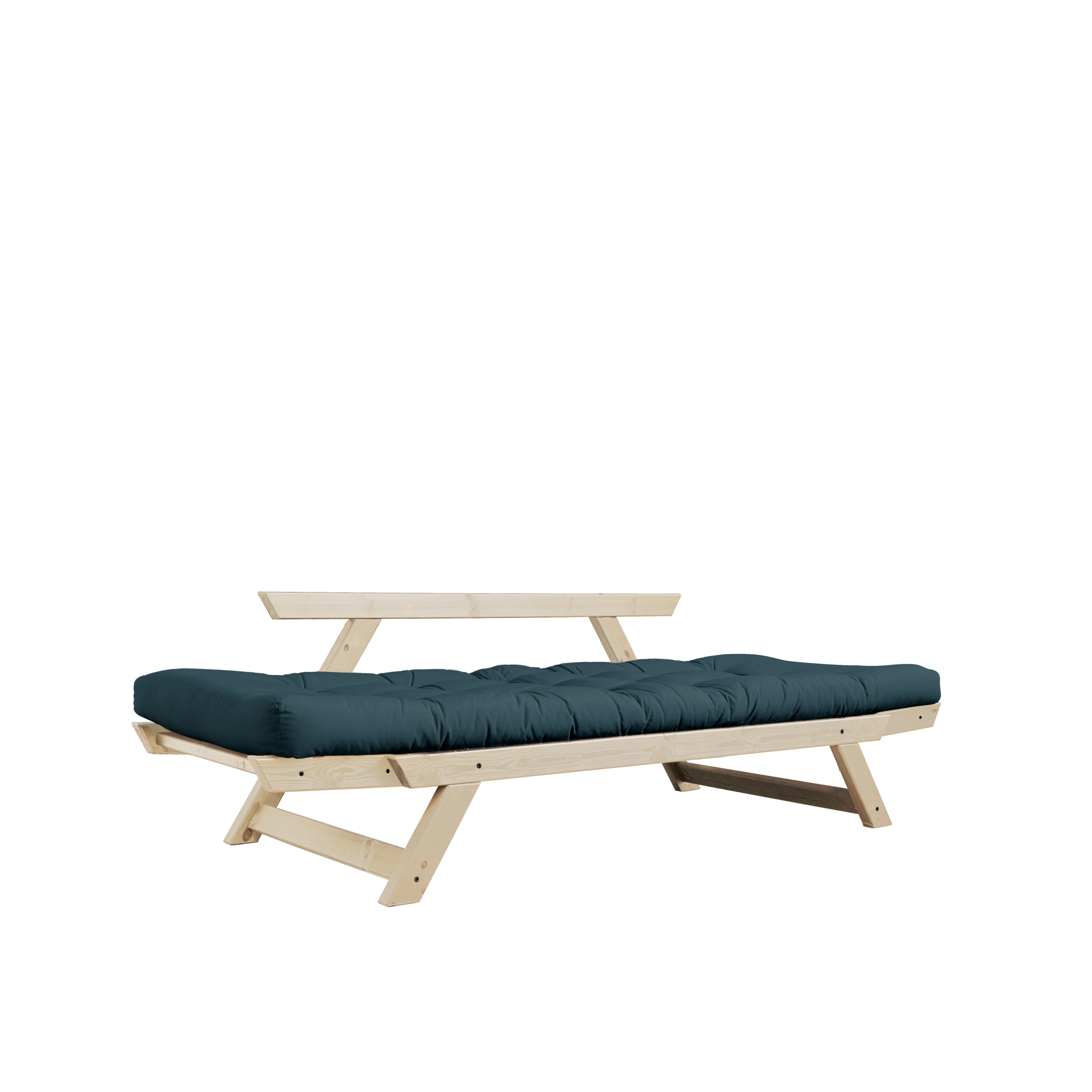 Karup Design Bebop Dagbädd Natur/Petrol Blue 174cm