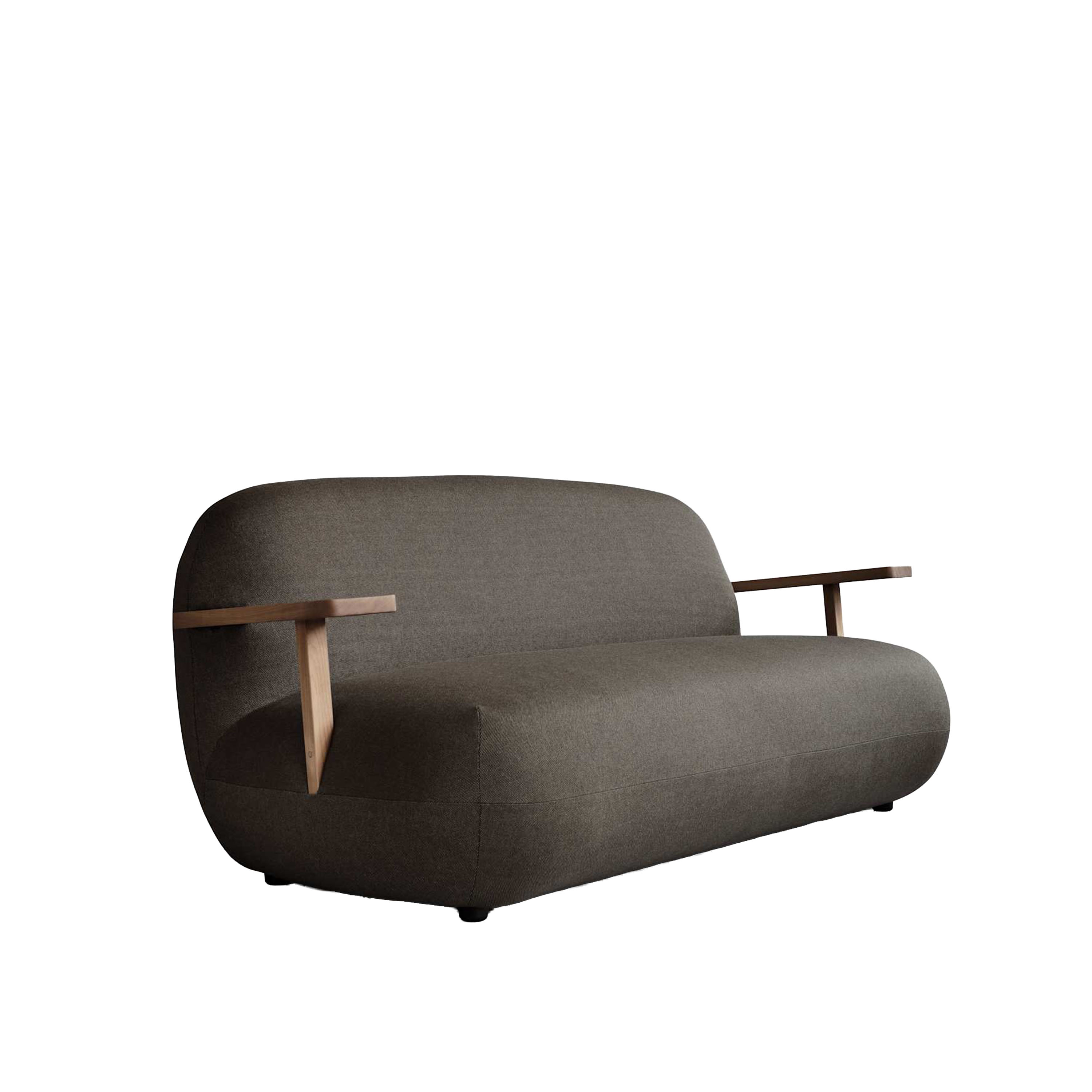 101 Copenhagen Toe Soffa Teak/Stone Gray