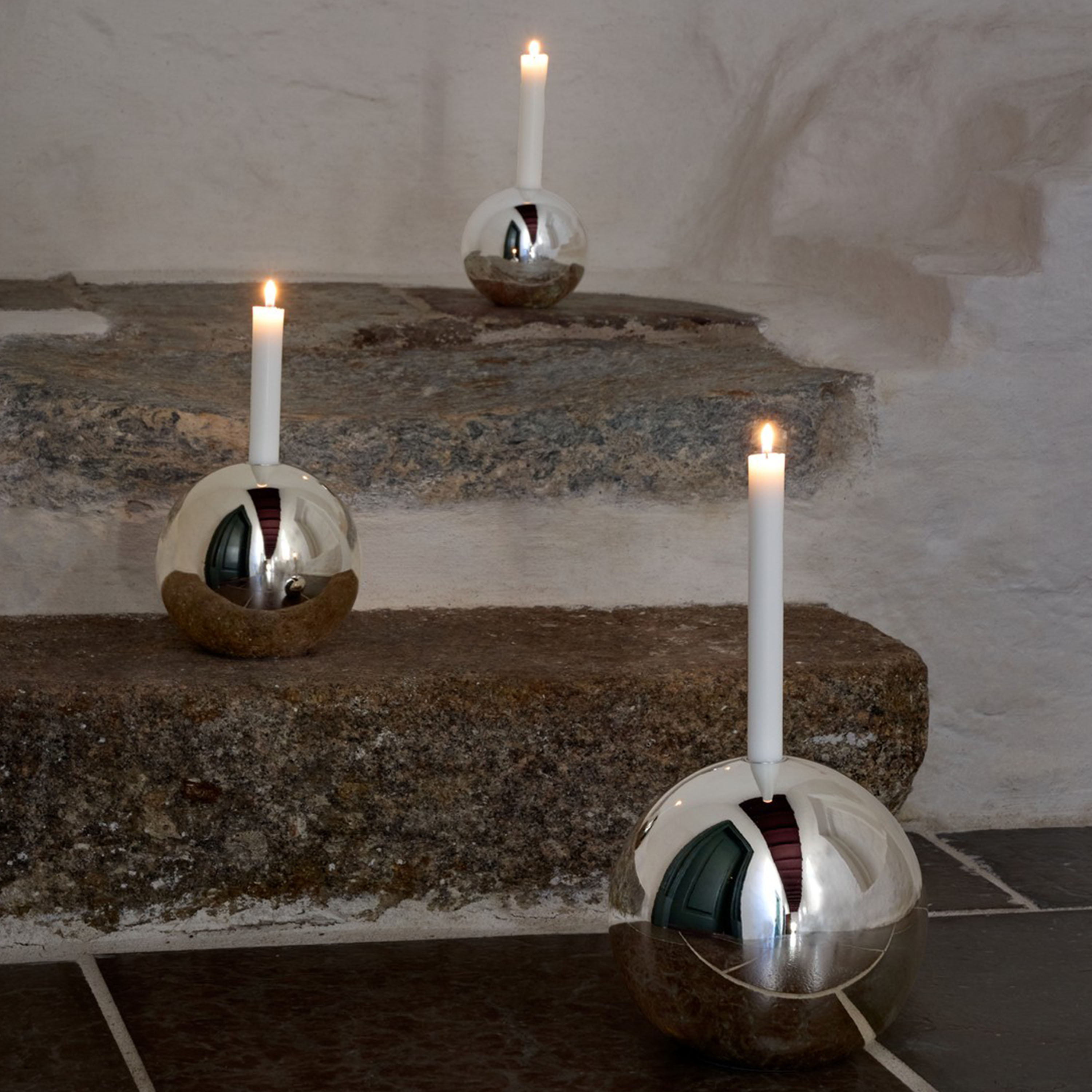 Mette Ditmer Sphere Ljusstake Chrome Large