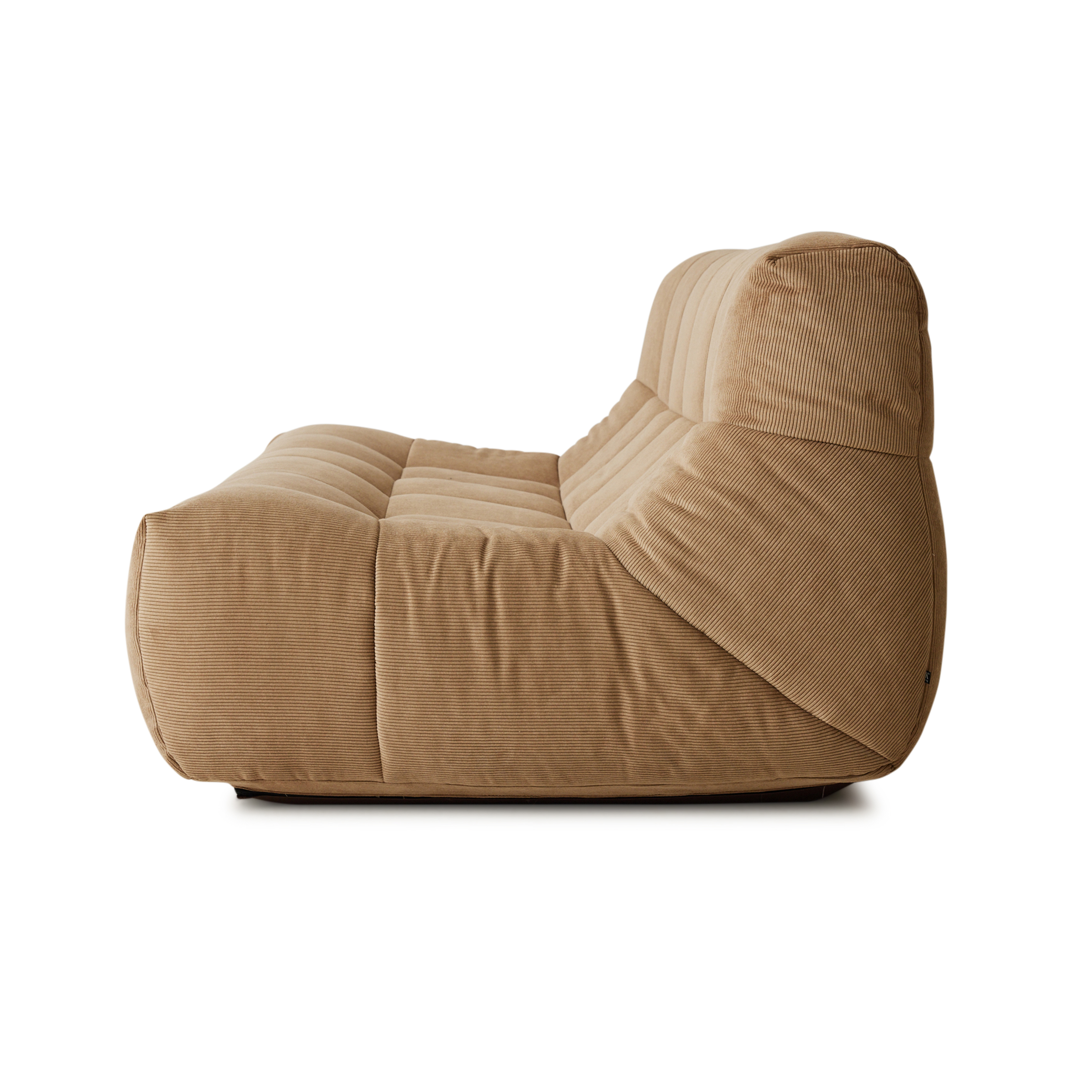 HKliving Lazy Lounge 2-sits Soffa Corduroy Rib Brown