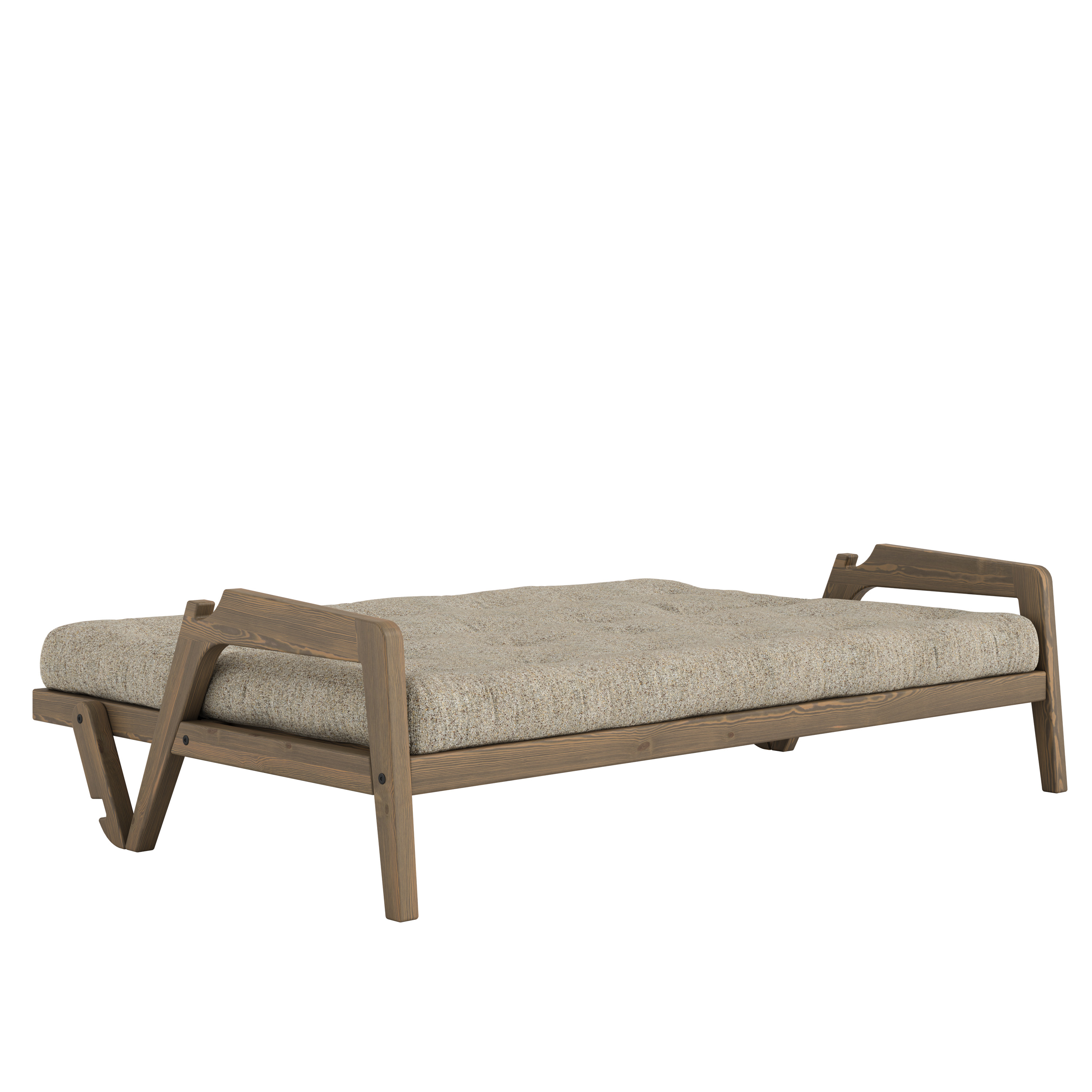 Karup Design Grab Bäddsoffa Carob Brown Lacquered/Warm Sand 204cm
