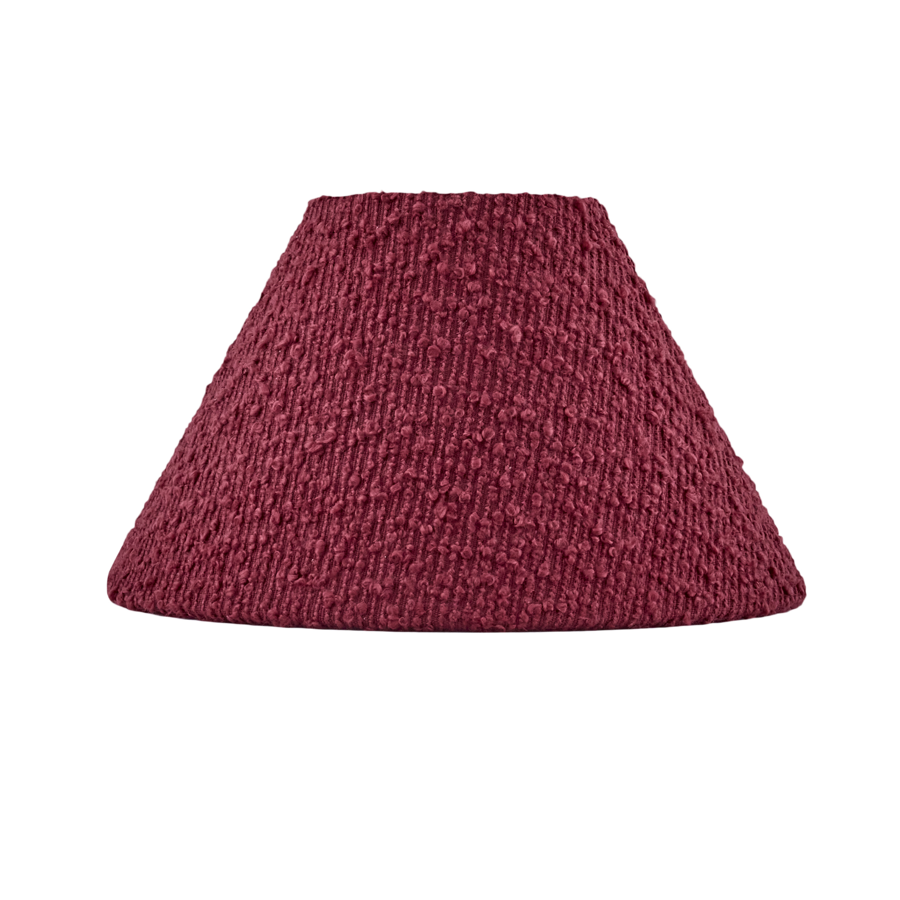 Iris Lampskärm Bouclé Burgundy 20cm