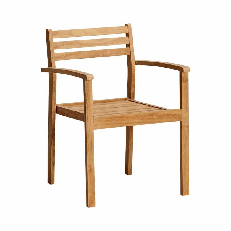 2-pakning Cinas - Oxford Karmstol Teak - Holz