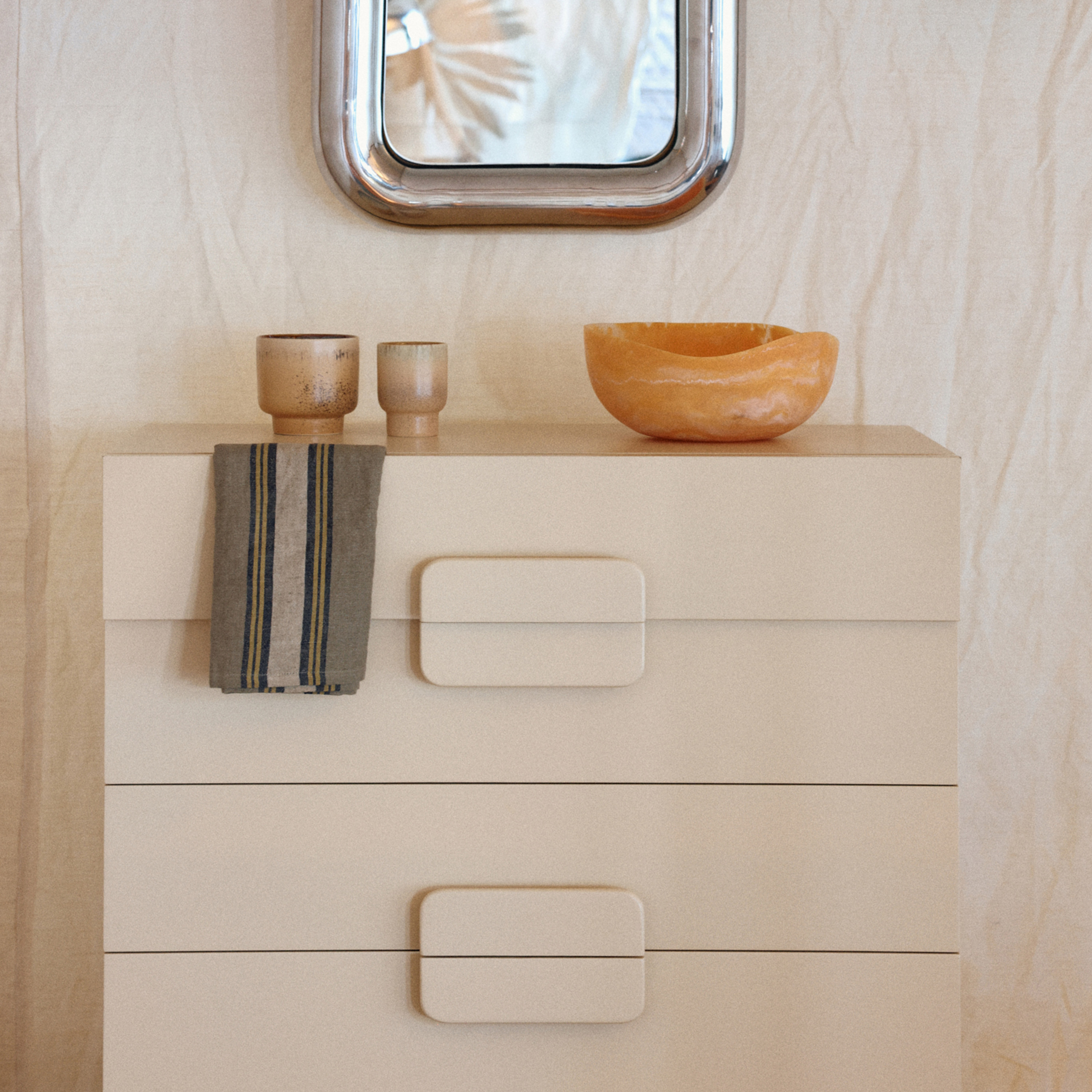 HKliving Spacious Lipasto Cream 80x98