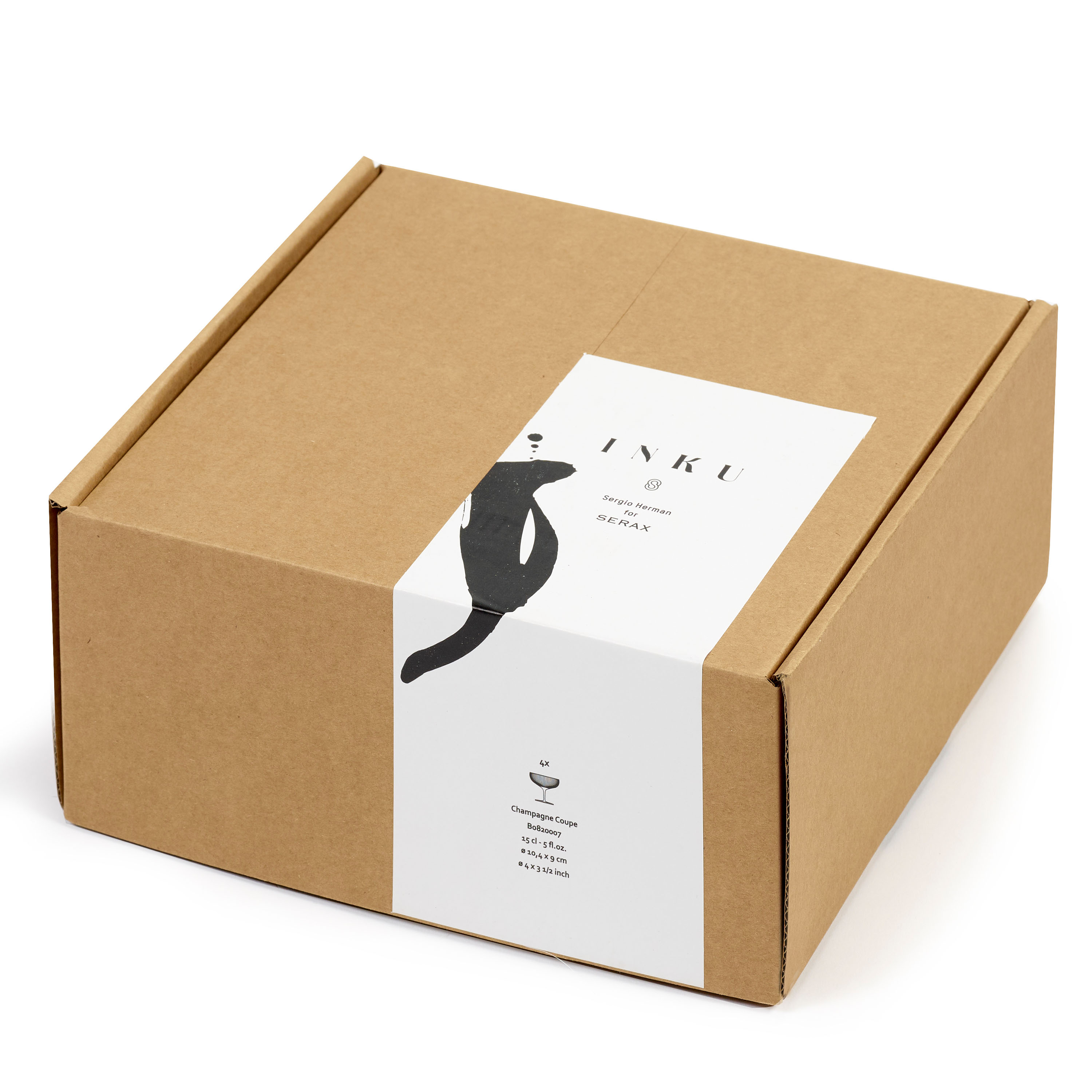 Serax Inku Coupeglas Transparent 4-pack