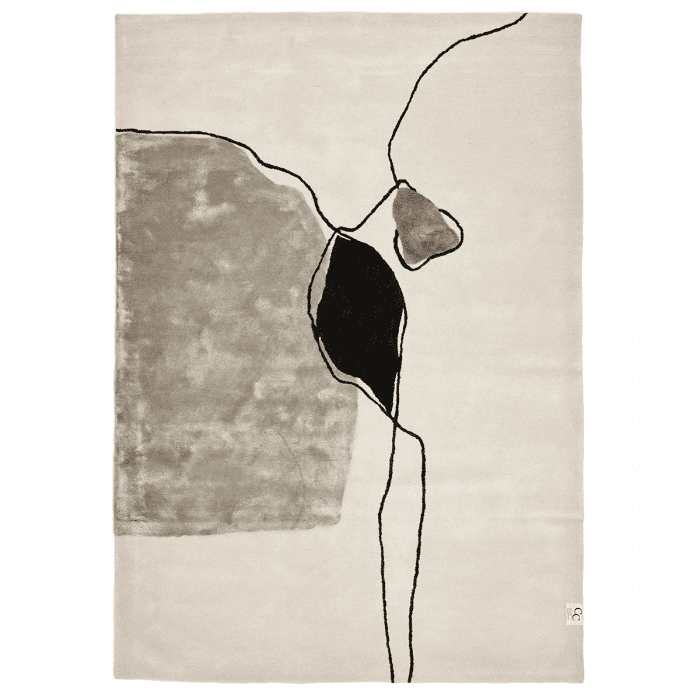 Classic Collection - Abstract Ull/Viskosmatta Ivory 250x350 - Vit