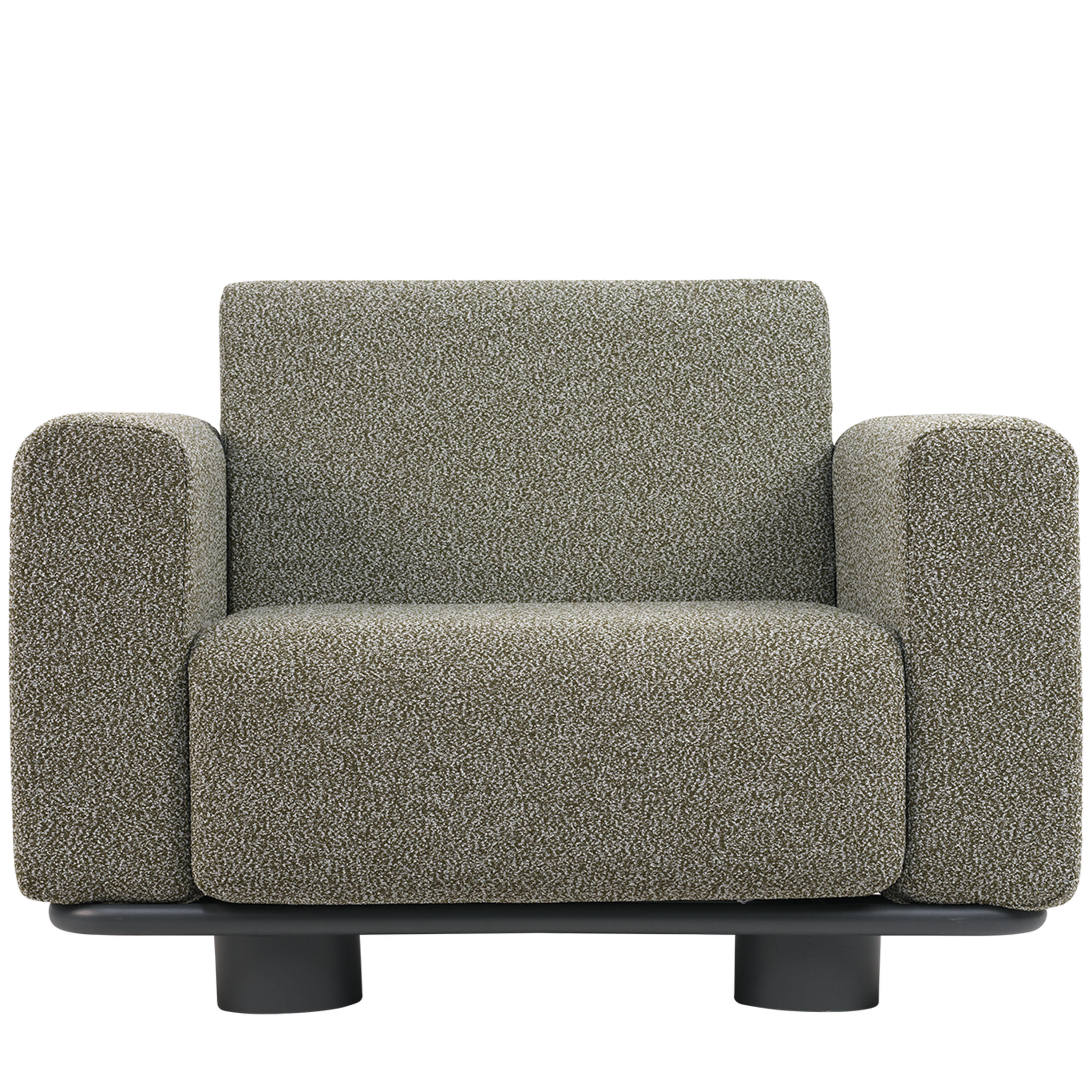 Brafab Bolster Loungefotölj Anthracite/Teddy Verde