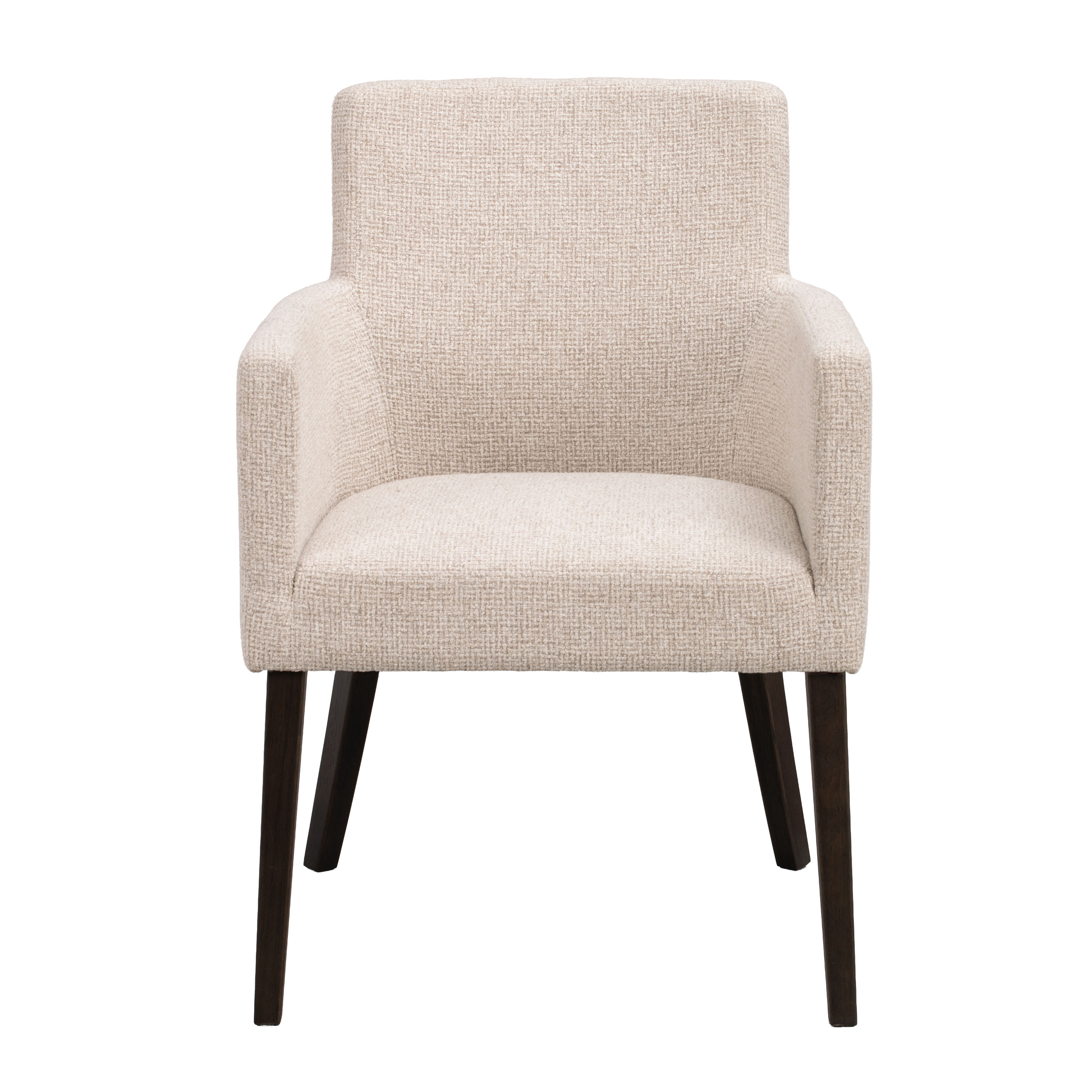 Hudson Karmstol Ljusbeige/Brunbetsad Ek