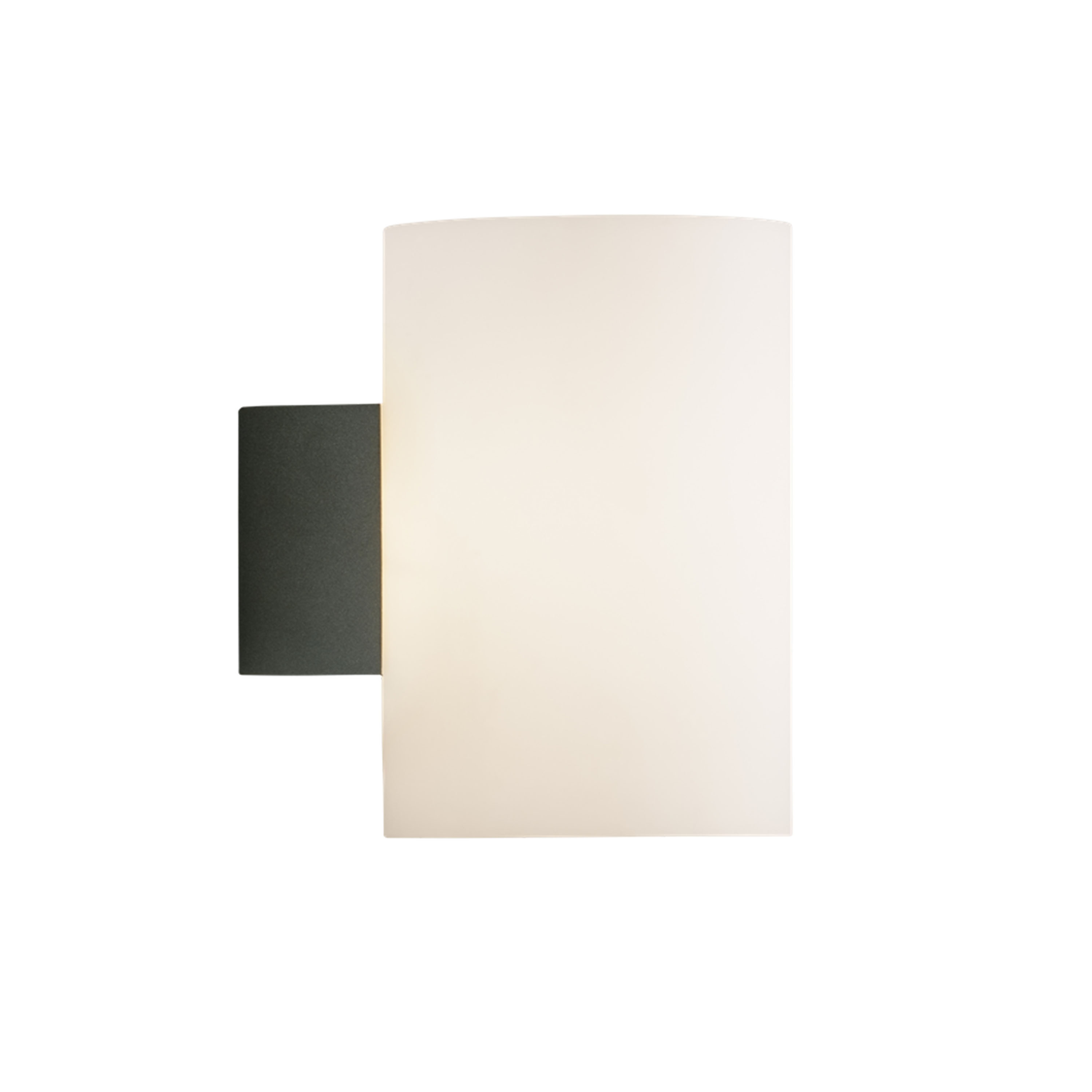 Evoke Vägglampa Antracit/Opal glas Large