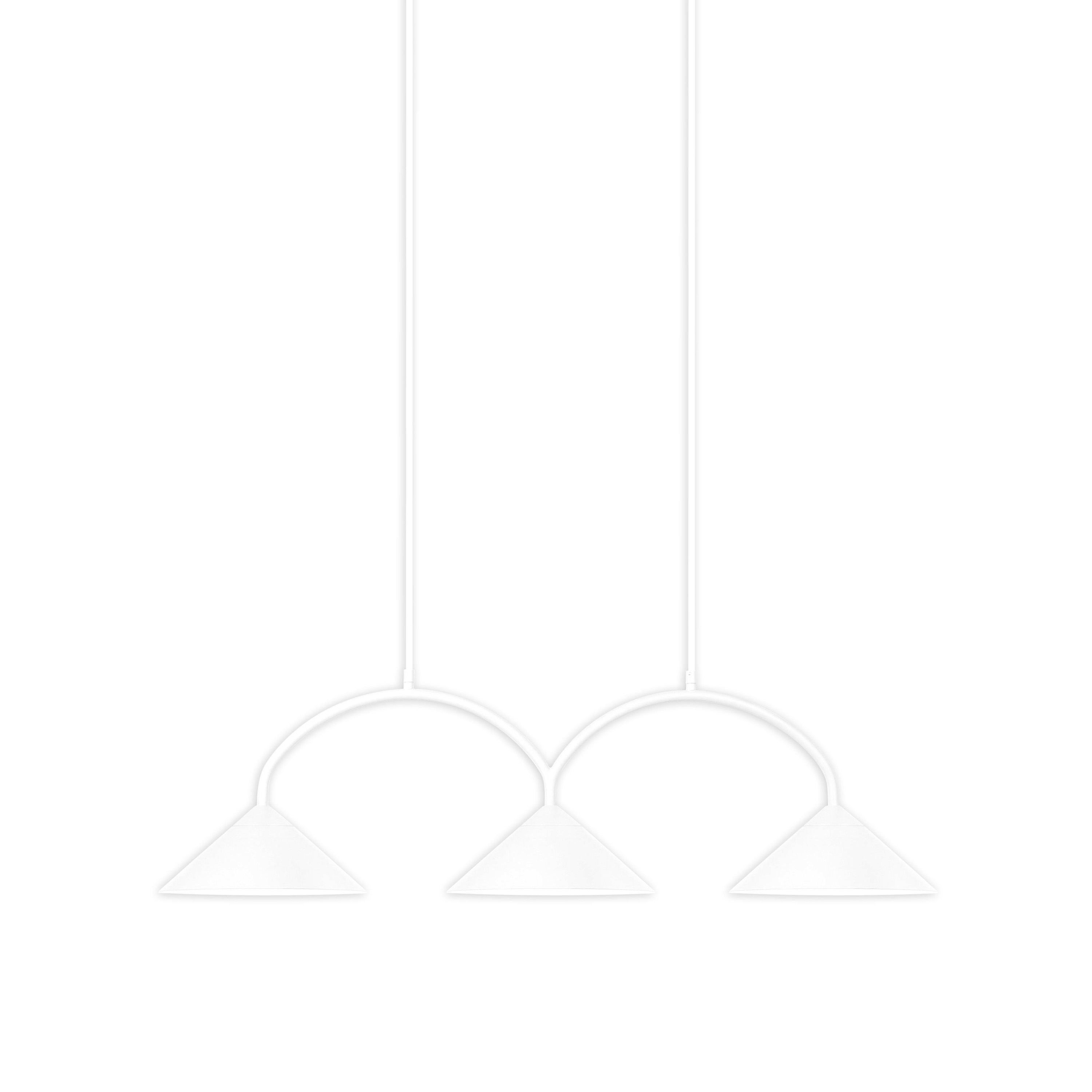 Curve 3 Taklampa Vit