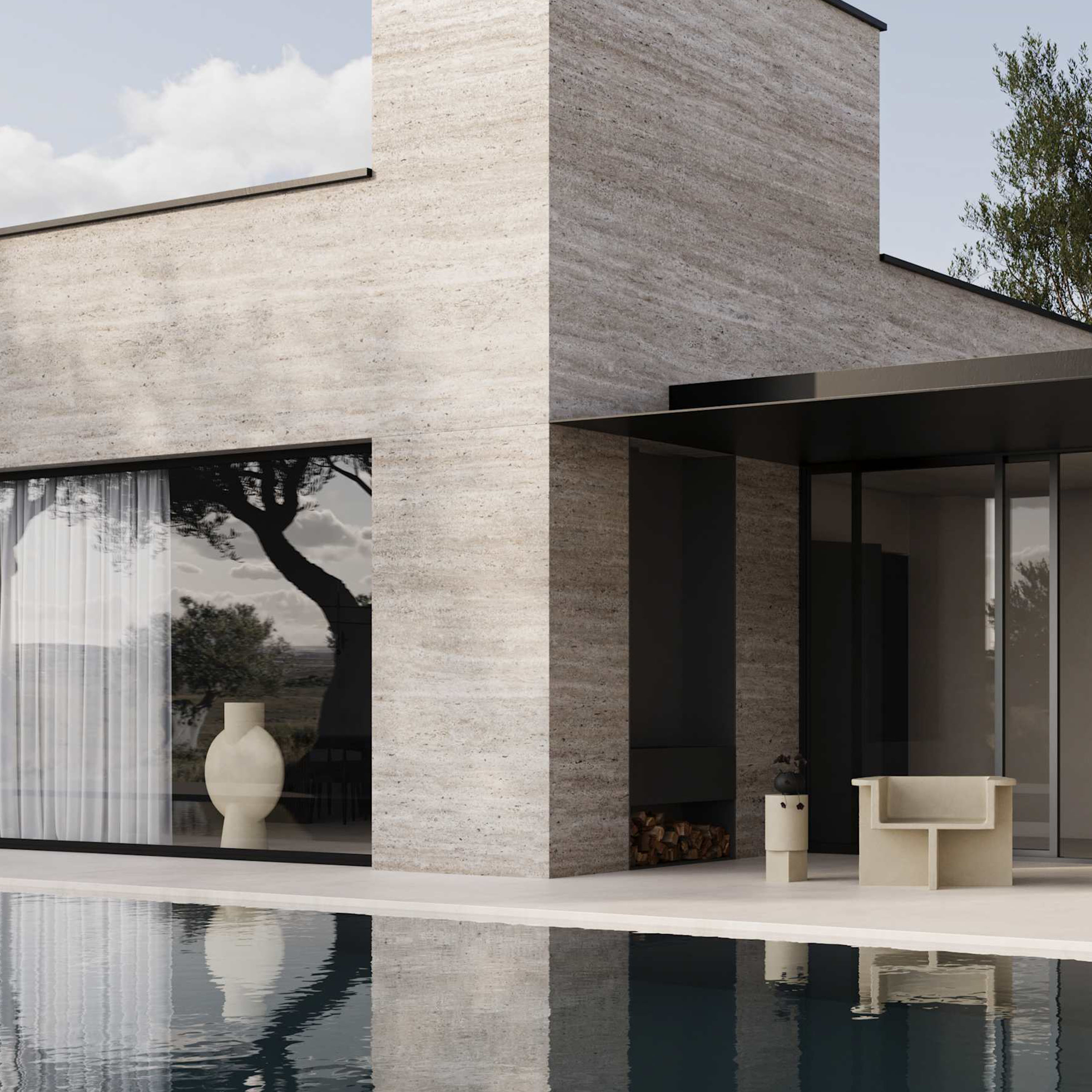 101 Copenhagen Column Seitentisch Sand