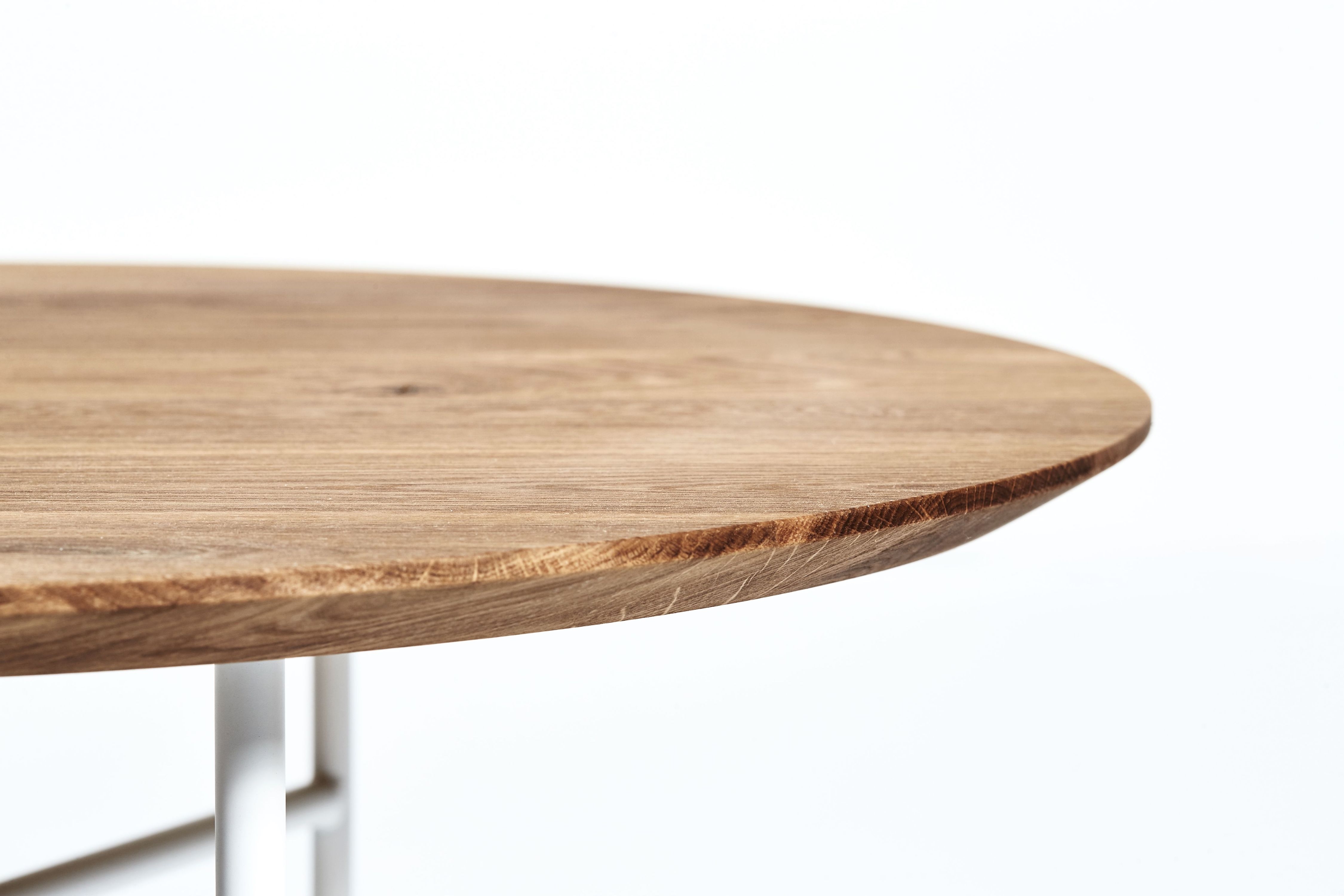 Mavis Tribeca Soffbord Oljad Ek/Vit Ø80