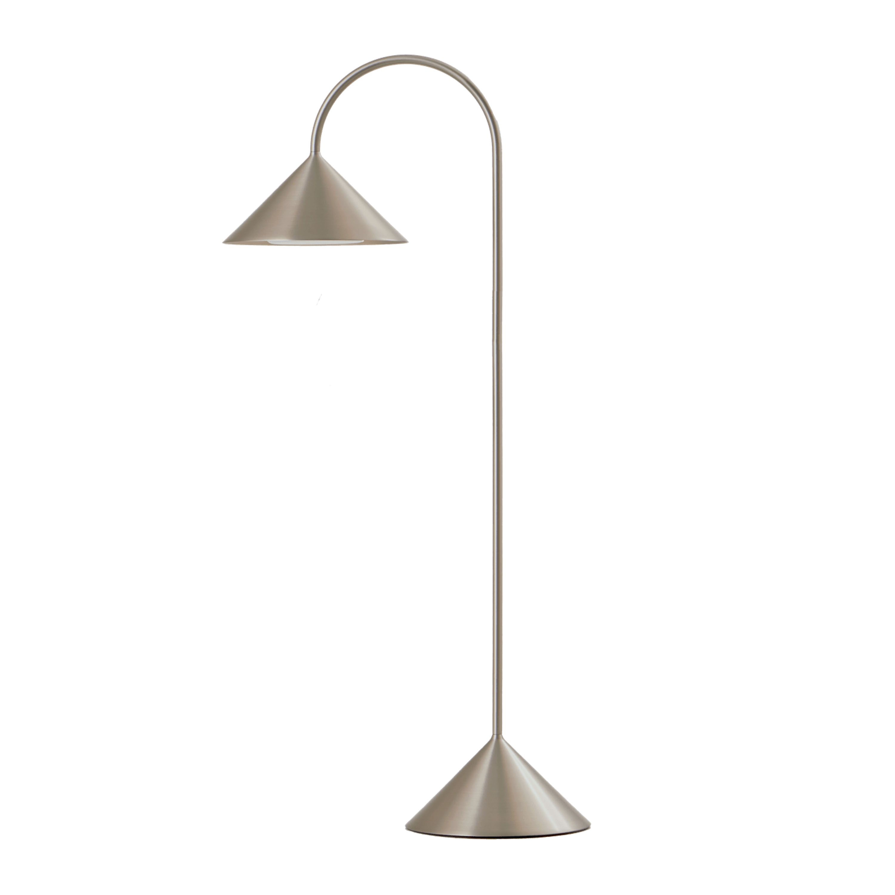 Grasp bærbar bordlampe i børstet aluminium 72 cm