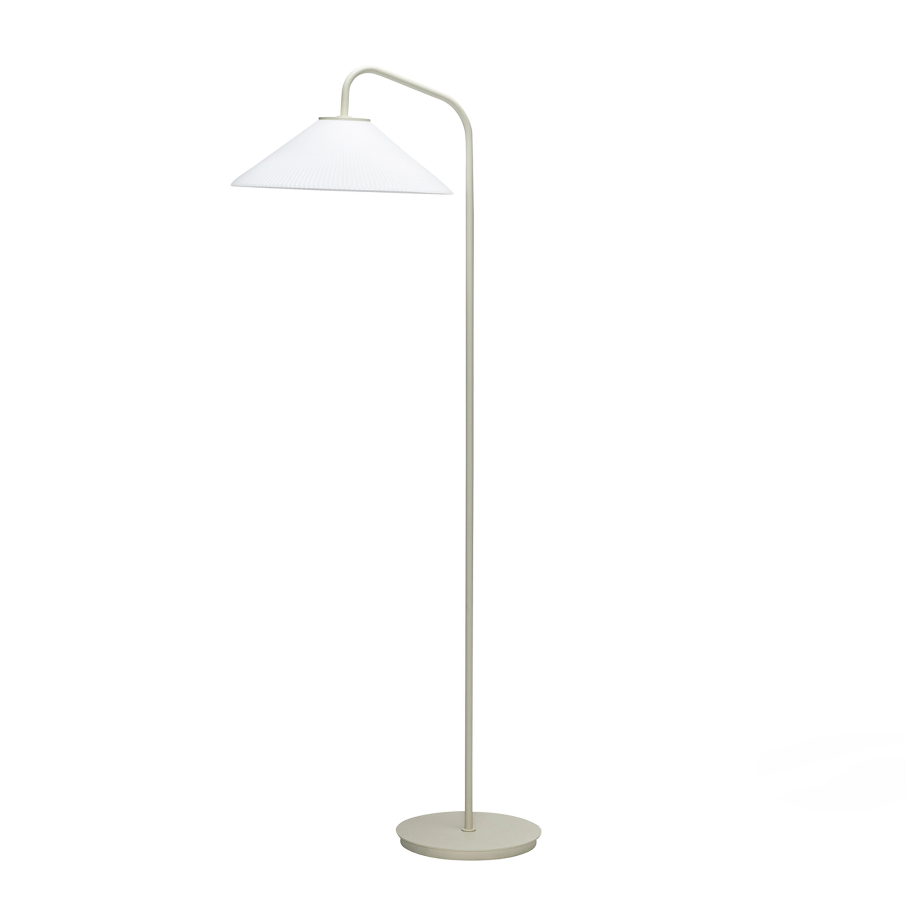 Hübsch - Solid Golvlampa Sand 158cm - Vit