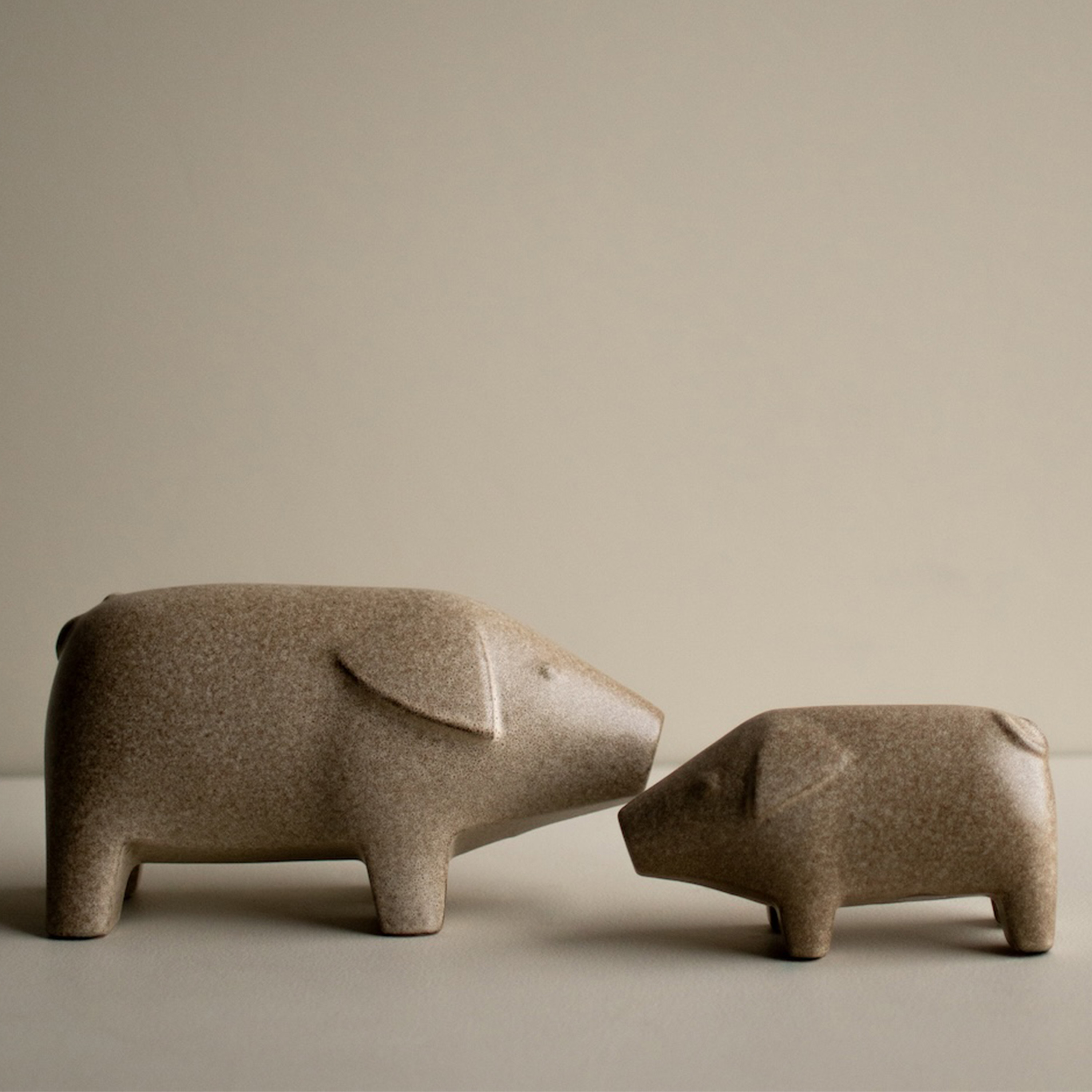 DBKD Swedish Pig Dekoration Beige 24x13