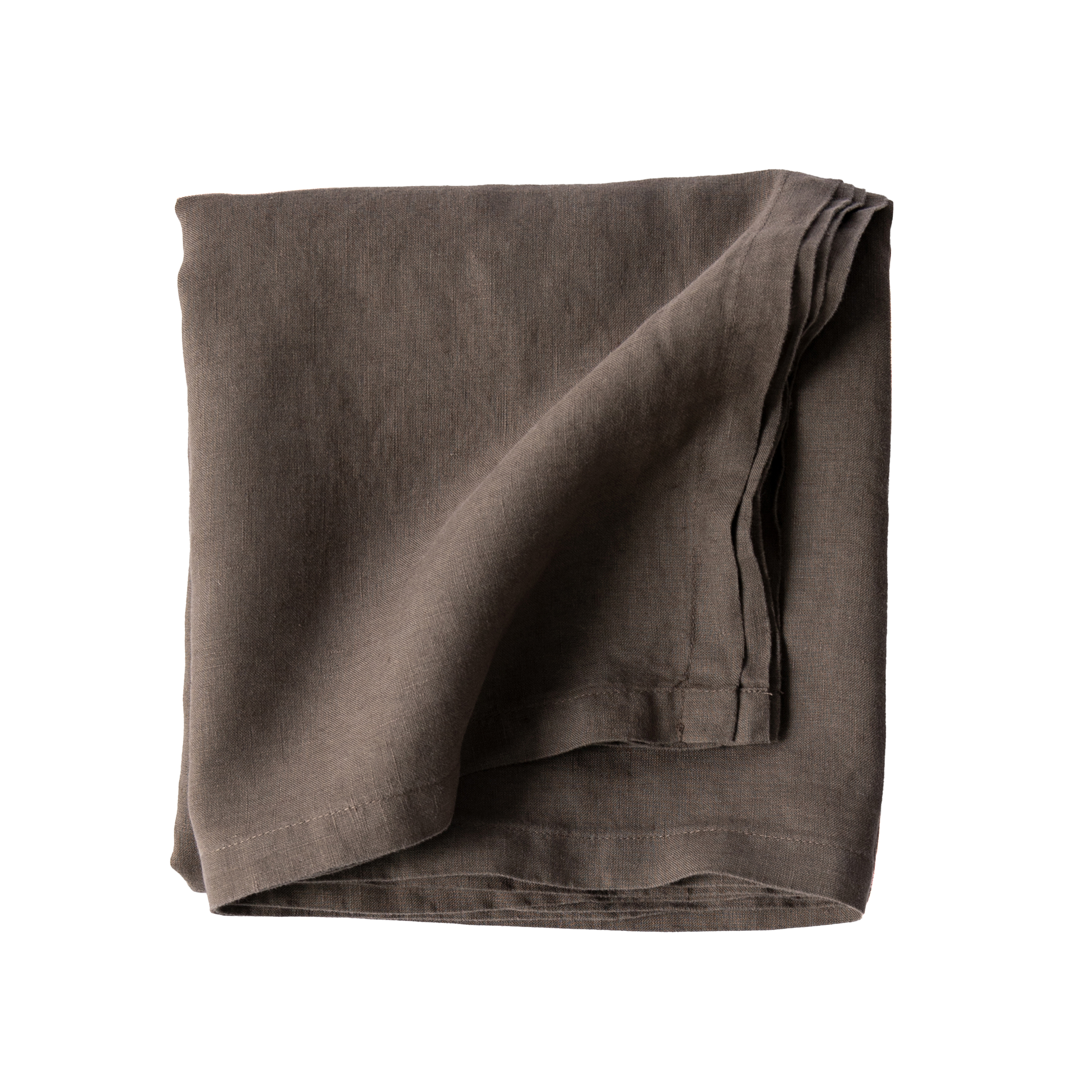 Tell me more - Duk Linne Taupe 175x175 - Brun