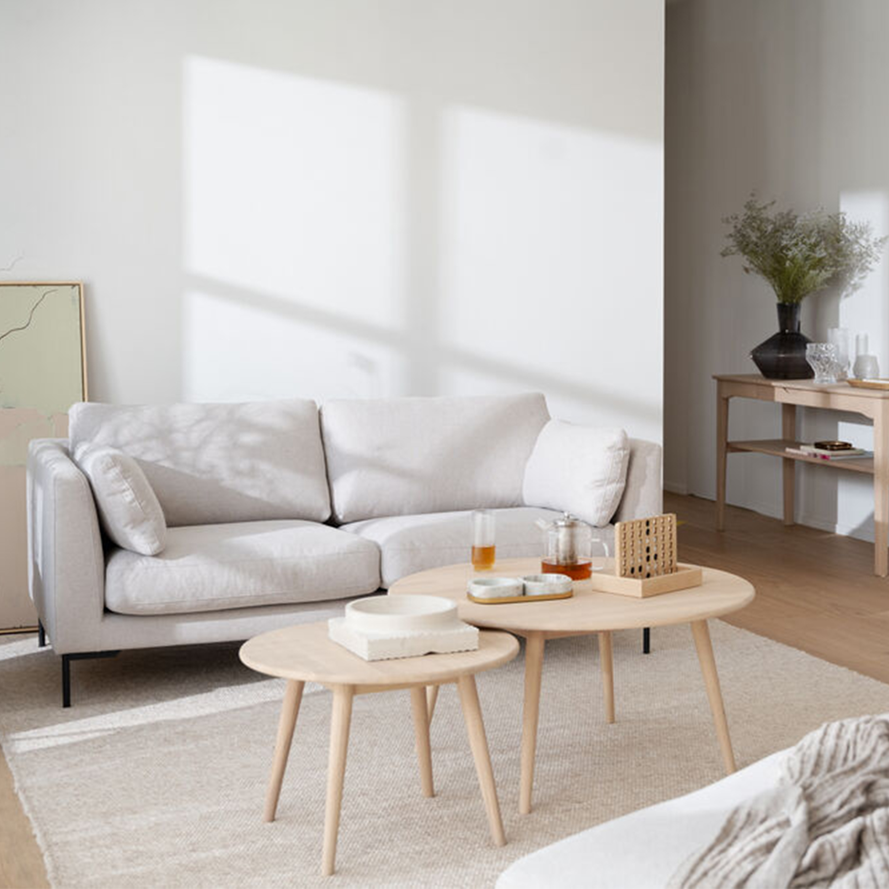 Rowico Home Tompkins Soffbord Vitpigmenterad Ø90