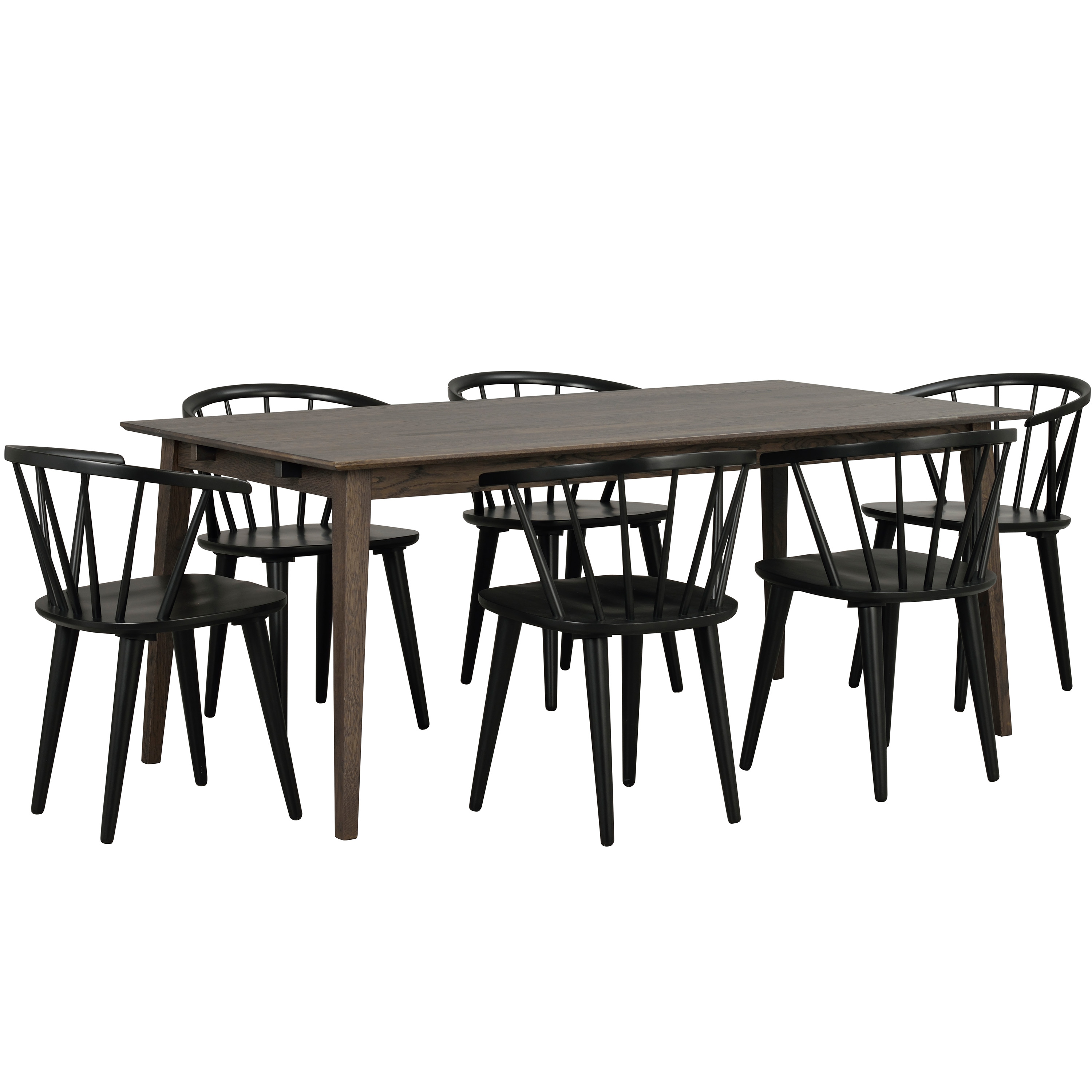 Rowico Home Filippa Matbord Mörkbrun Ek 180cm