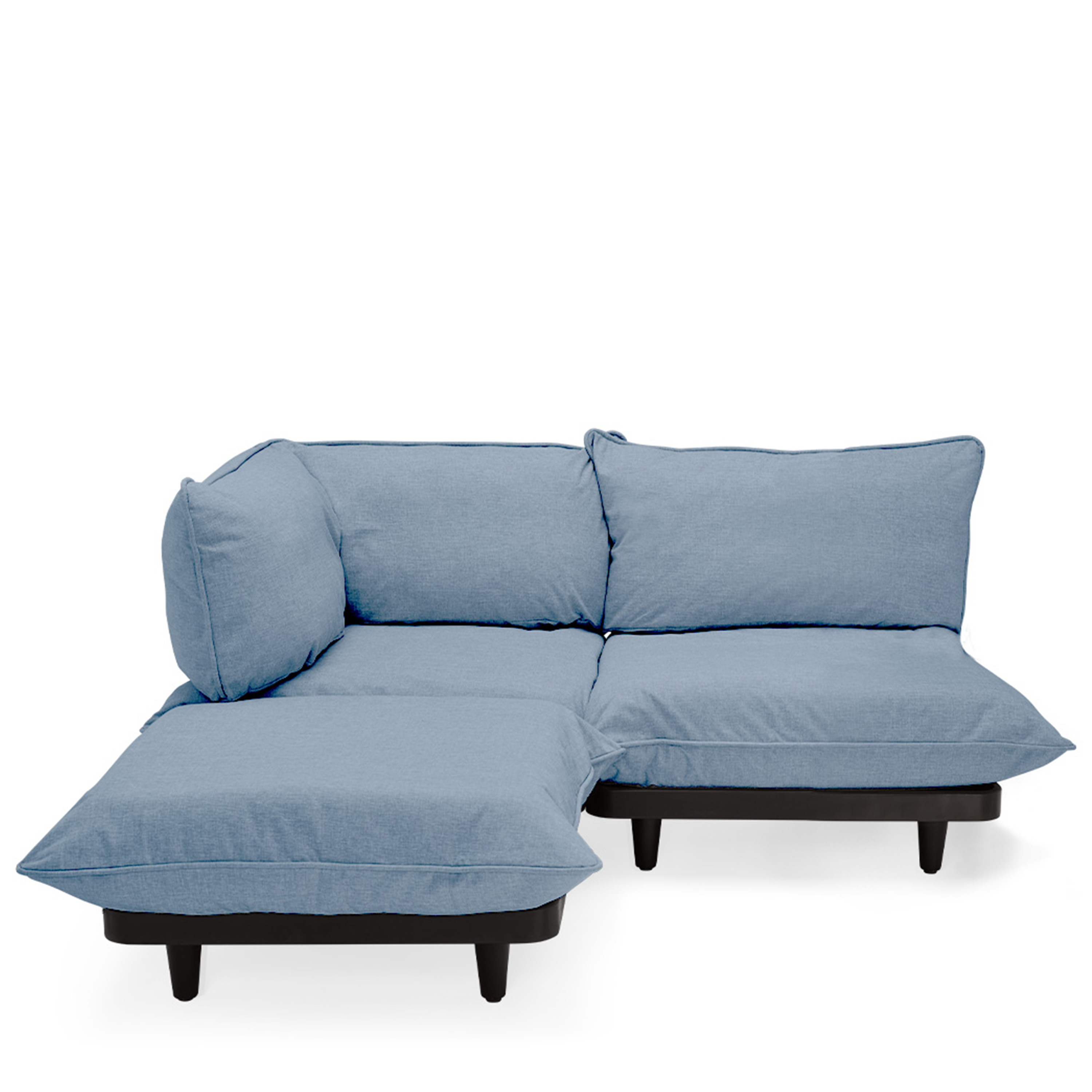 Fatboy - Paletti Loungegruppe Medium Venstre Storm Blue - Blå  - Utesofa