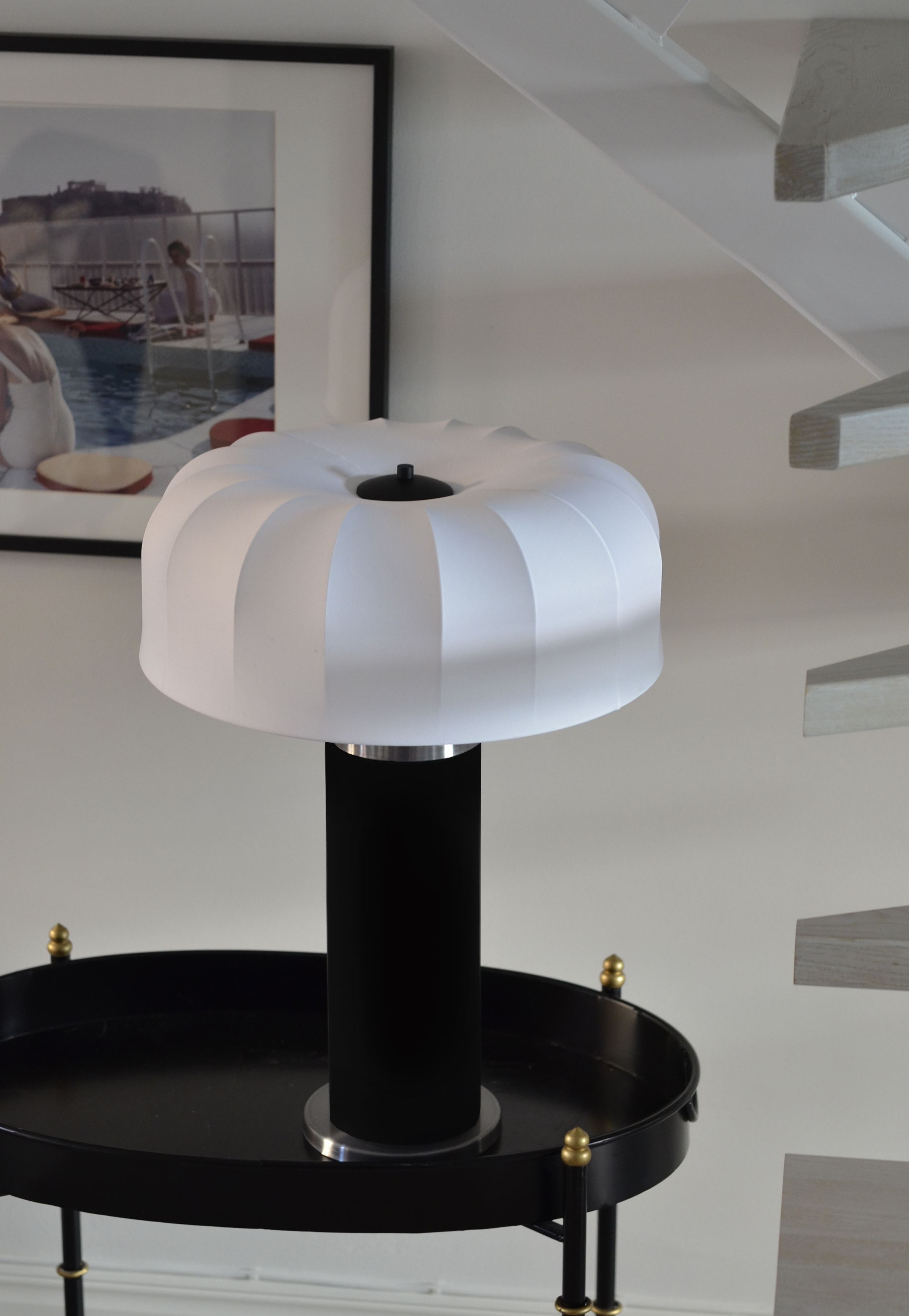 Hallbergs Belysning Mushroom Lampskärm Stretch Vit Lyx 35