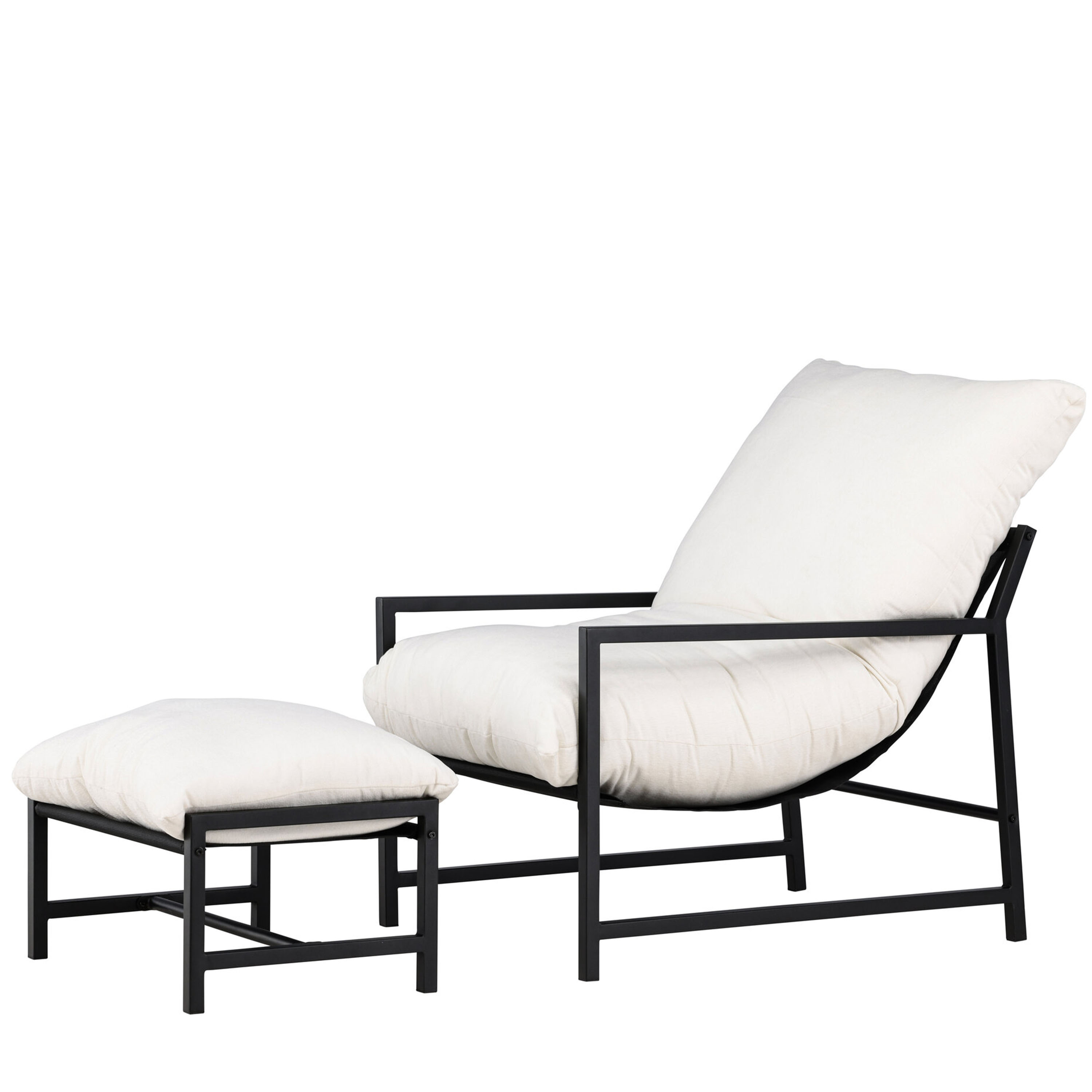 Venture Home Corso Loungestol Black/Beige