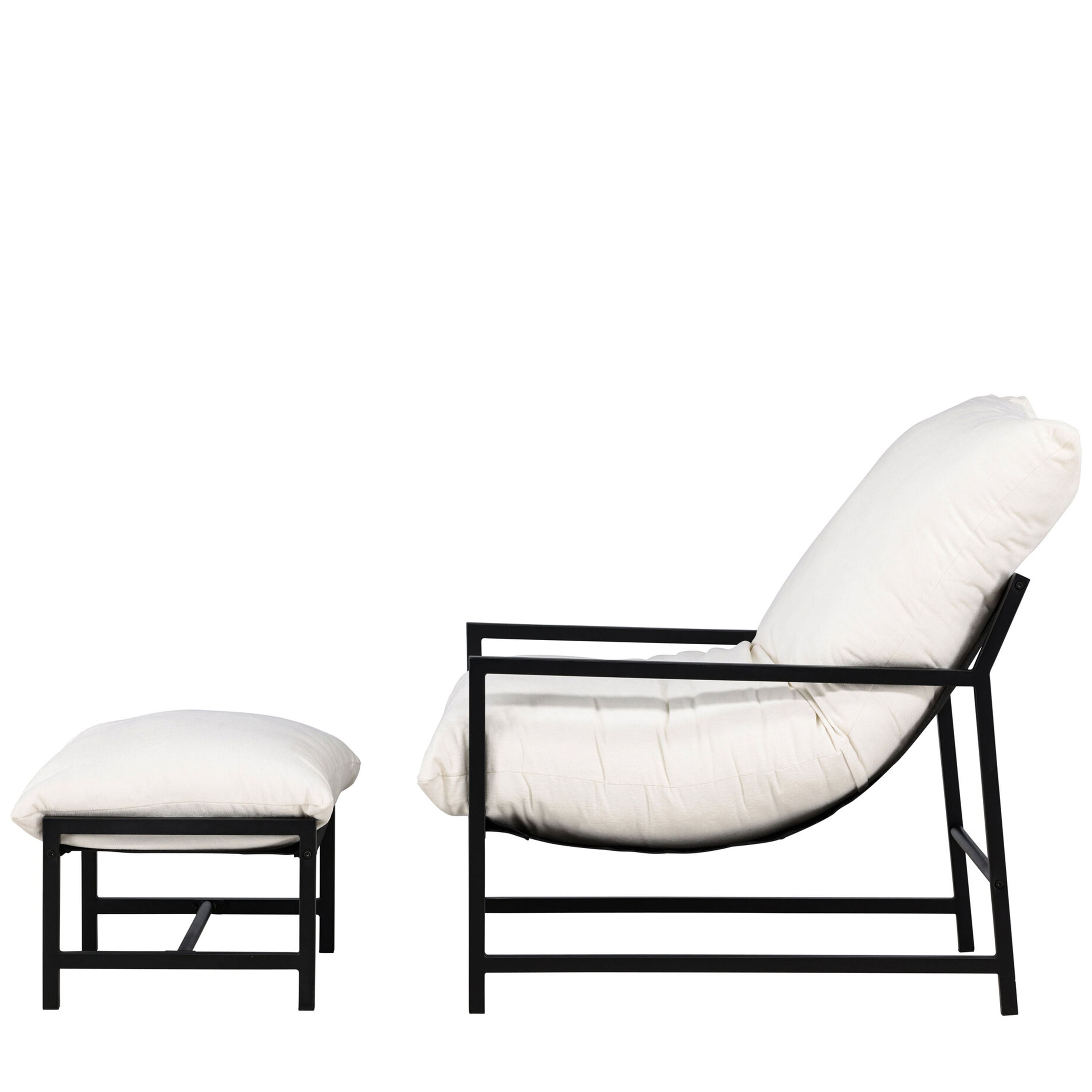 Venture Home Corso Loungestol Black/Beige
