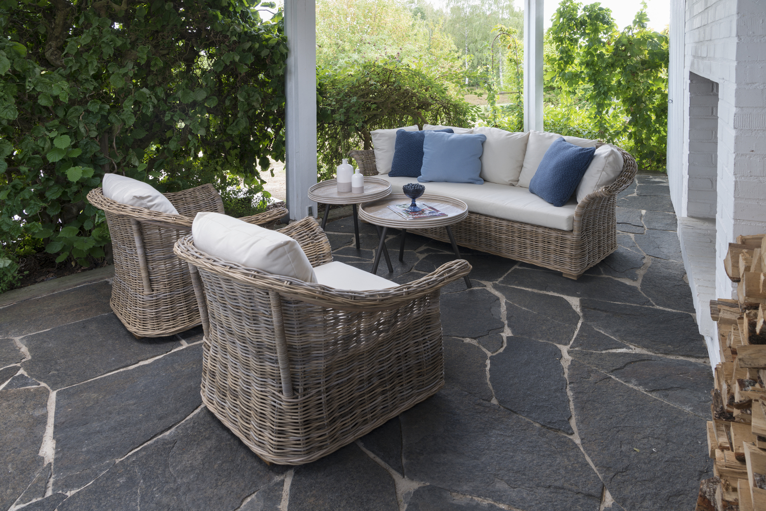 Hillerstorp Edsklinta 2,5-Sitzer Sofa Natur/Weiß