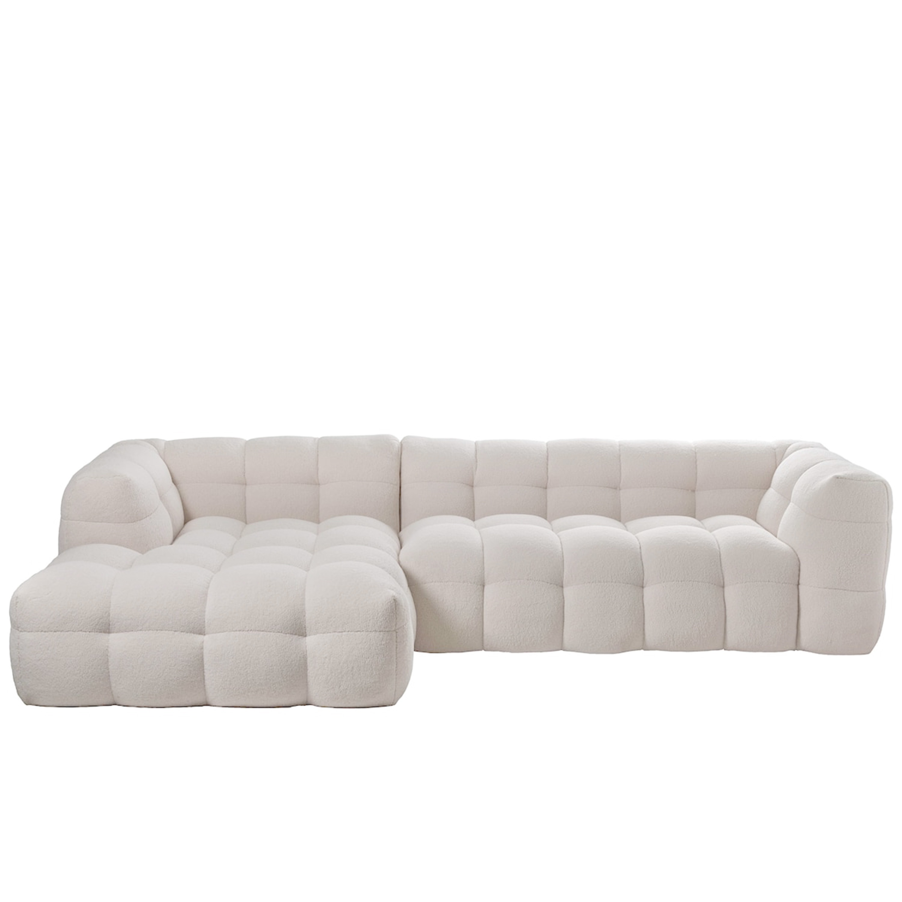 Billie Divansofa links Creme Teddy