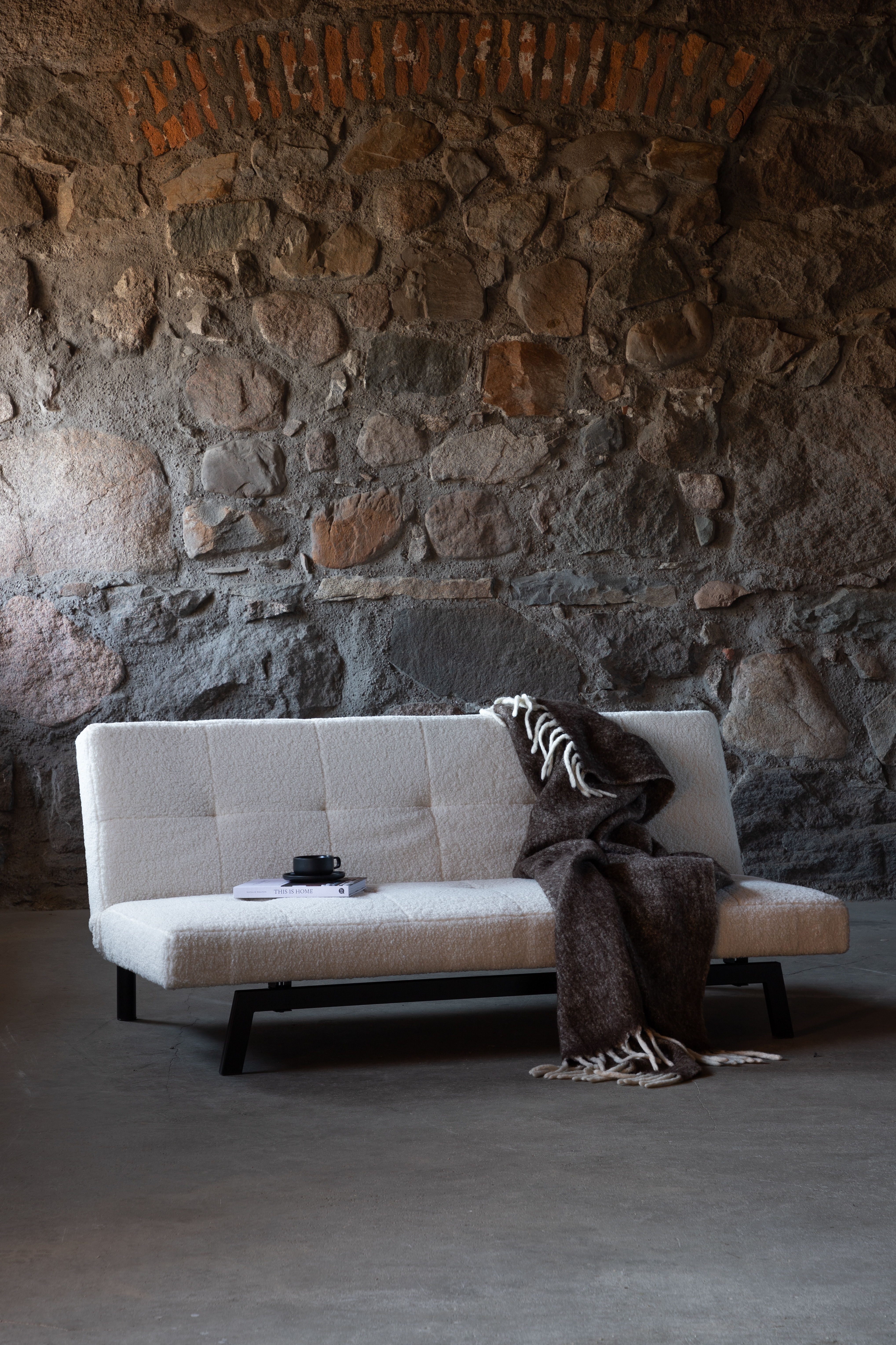 Venture Home Madison Bäddsoffa Teddy Vit